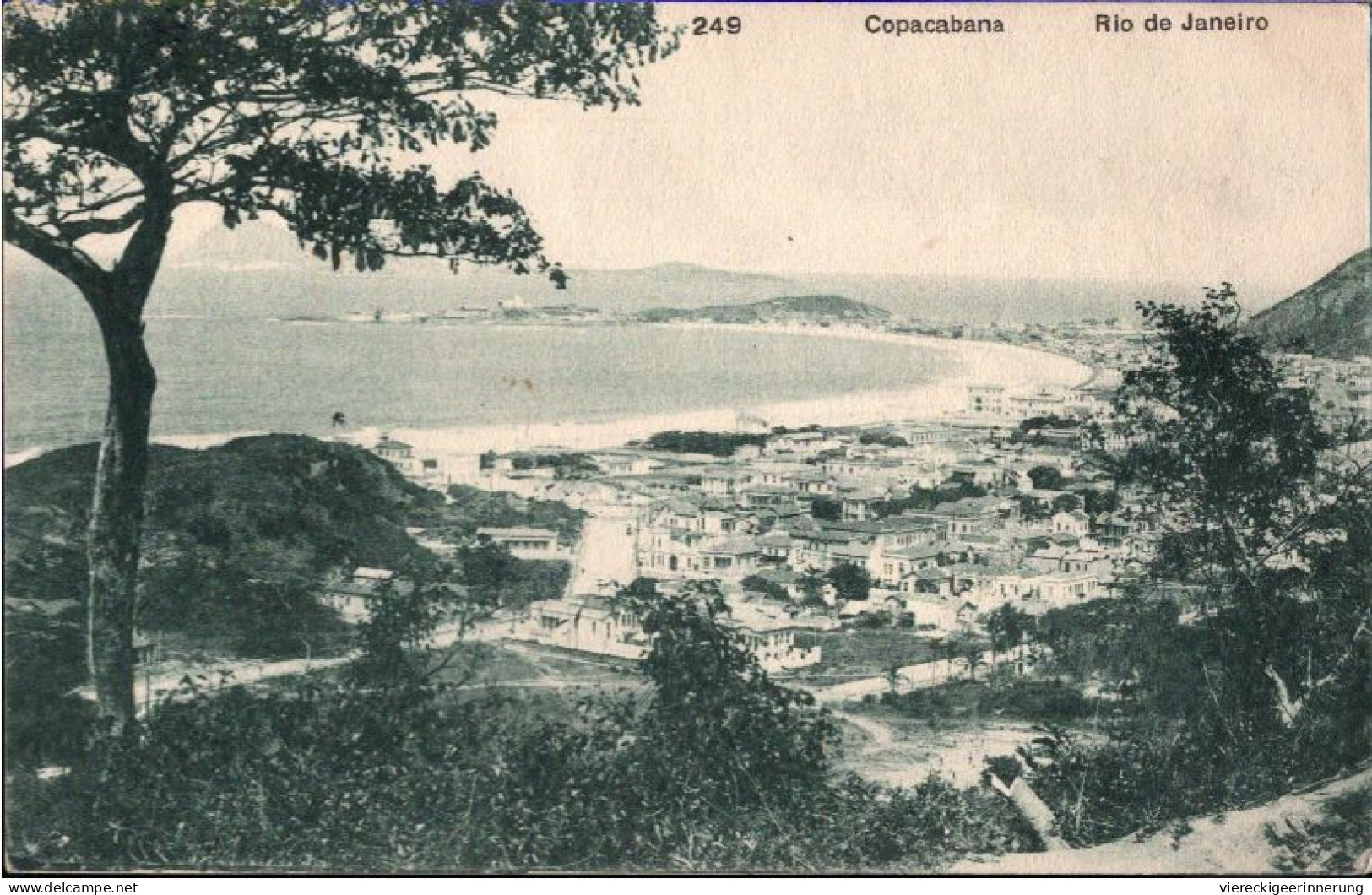 ! 1913 Alte Ansichtskarte Brasilien, Copacabana, Rio De Janeiro - Rio De Janeiro