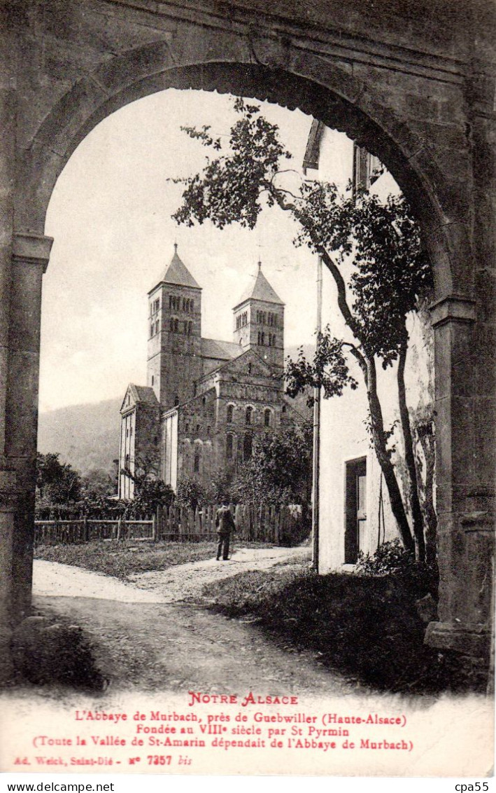 MURBACH - Abbaye, Près De Guebwiller - Fondée Au VIIIe Siècle Par St-Pyrmin - Toute La Vallée De St-Amarin, Dépendait... - Murbach