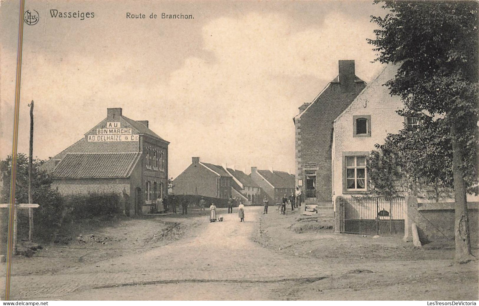 Belgique - Wasseiges - Route De Branchon - Edit. J. Léonard Pirson - AD. Delhaize & Cie -  Carte Postale Ancienne - Borgworm