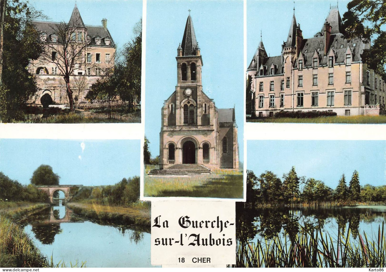 La Guerche Sur L'aubois * Souvenir De La Commune * Cp 5 Vues - La Guerche Sur L'Aubois