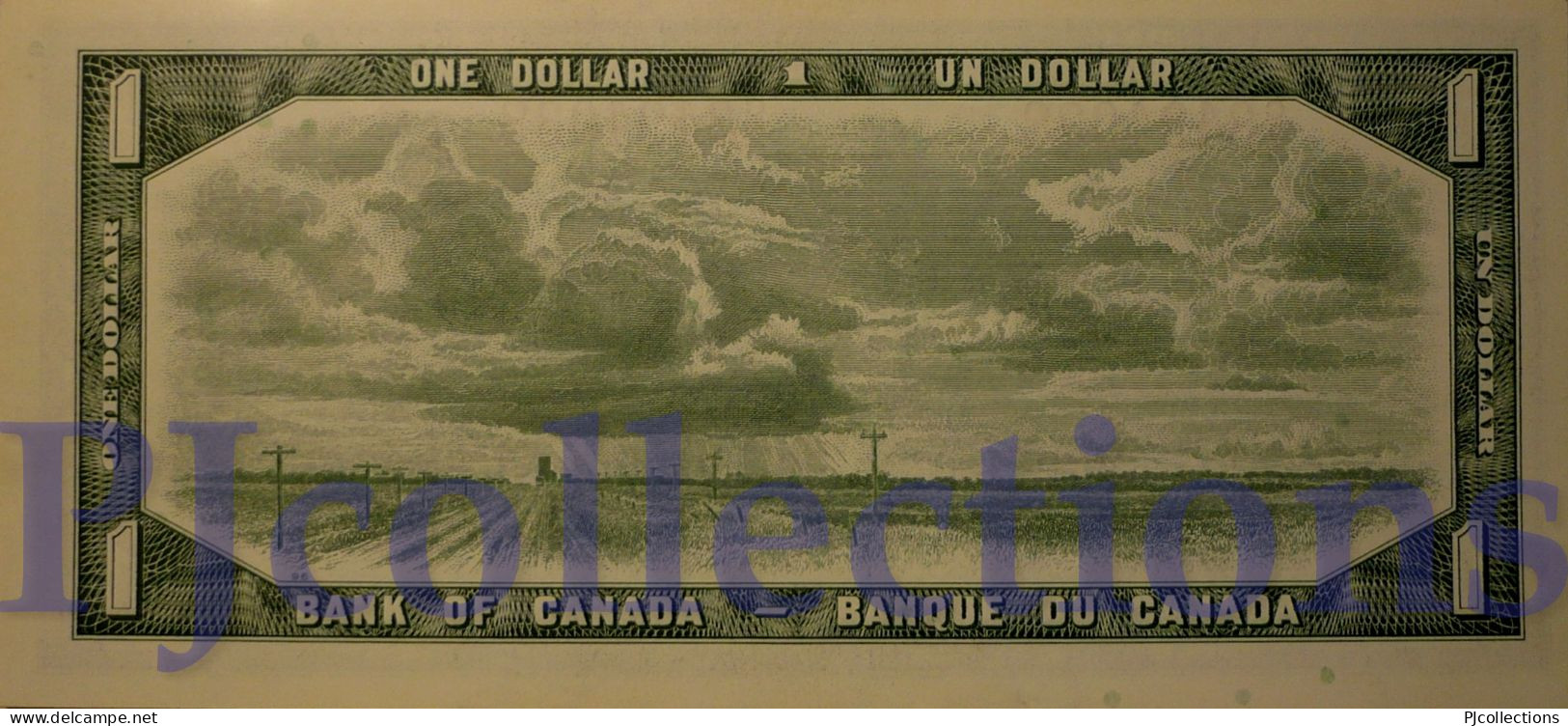 CANADA 1 DOLLAR 1954 PICK 75b UNC - Canada