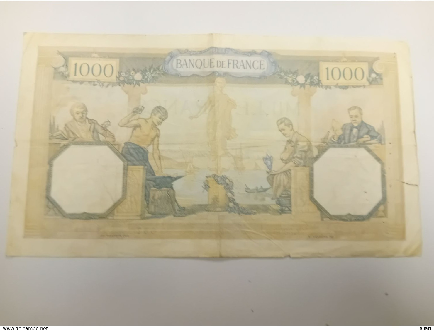 Un Billet De 1000 Francs Françaises - 1 000 F 1927-1940 ''Cérès Et Mercure''