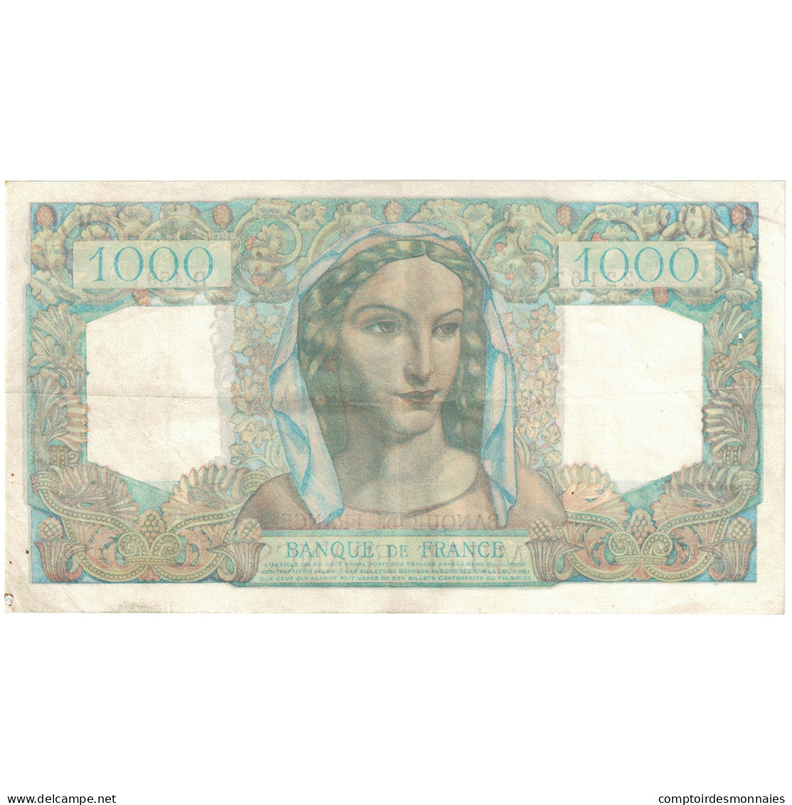 France, 1000 Francs, Minerve Et Hercule, 1948, D.459, TTB+, Fayette:41.22 - 1 000 F 1945-1950 ''Minerve Et Hercule''