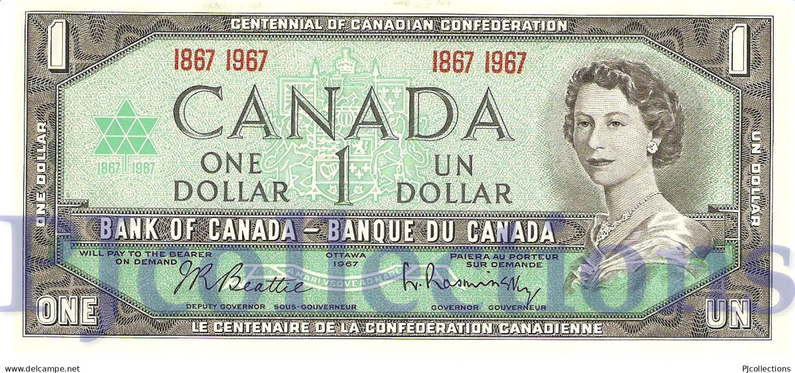 CANADA 1 DOLLAR 1967 PICK 84a UNC - Kanada