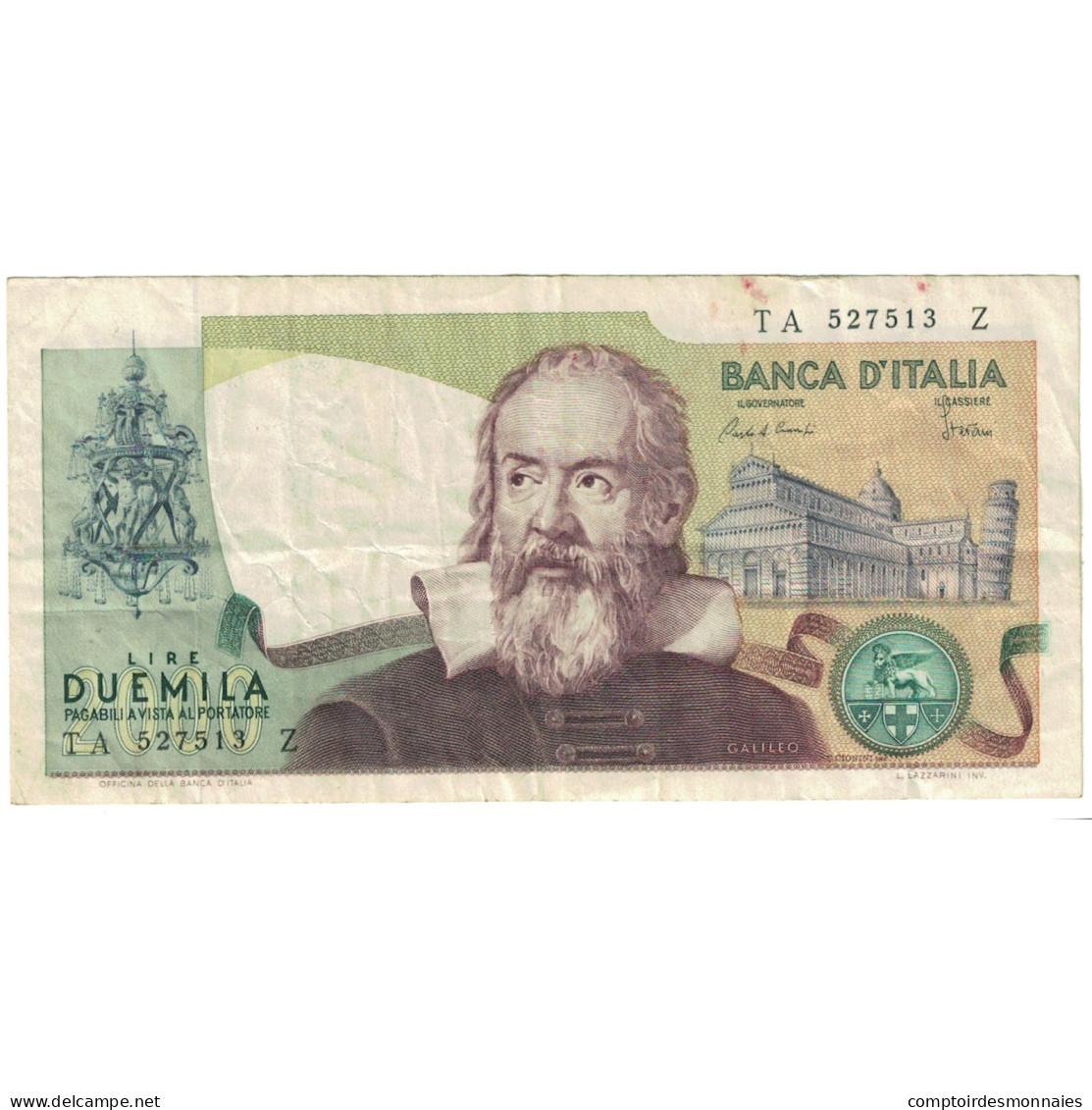 Billet, Italie, 2000 Lire, 1973-1974, 1976-10-22, KM:103b, TB - 2000 Lire