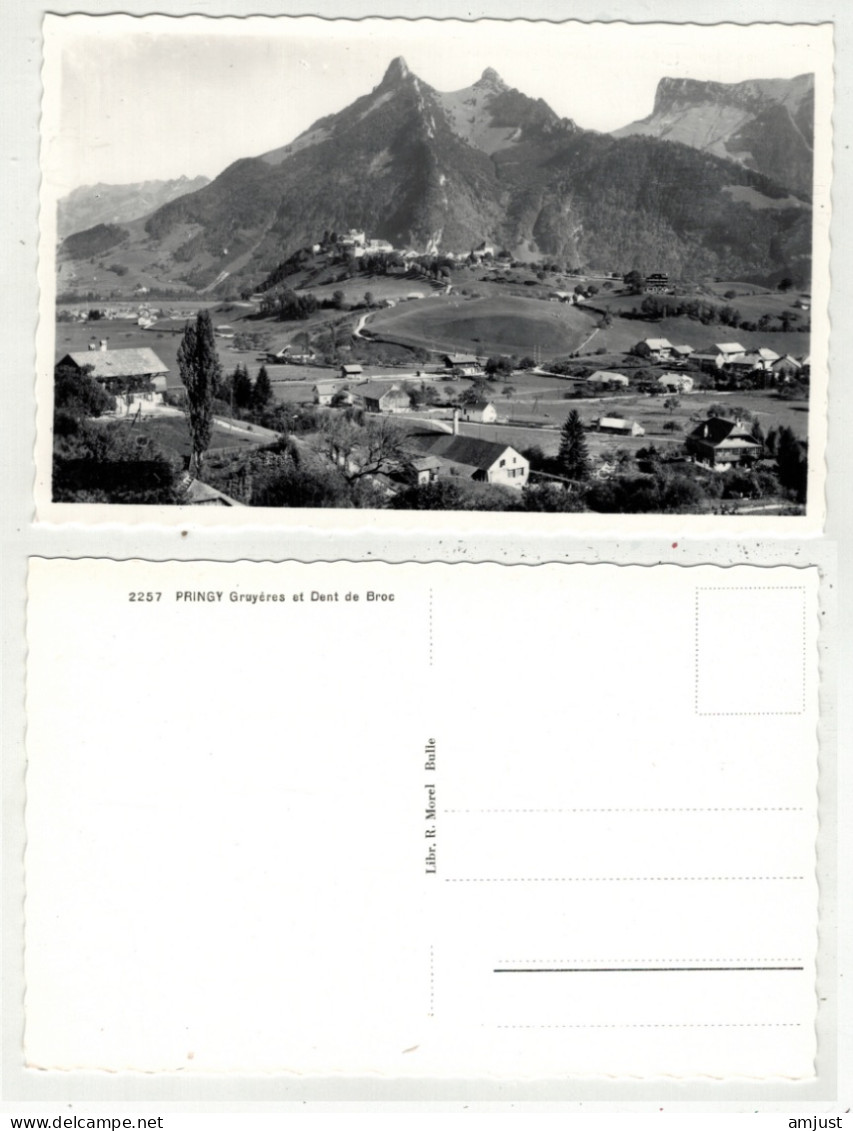 Suisse // Schweiz // Switzerland // Fribourg //  Pringy, Gruyères Et Dent De Broc (Librairie R. Morel Bulle) - Broc