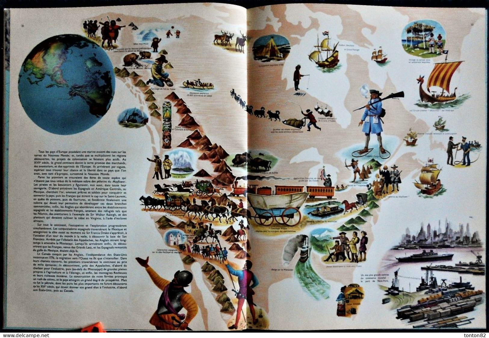 LA TERRE EST RONDE - GRAND ATLAS ILLUSTRÉ - Éditions du Pont Royal - ( 1958 ) .