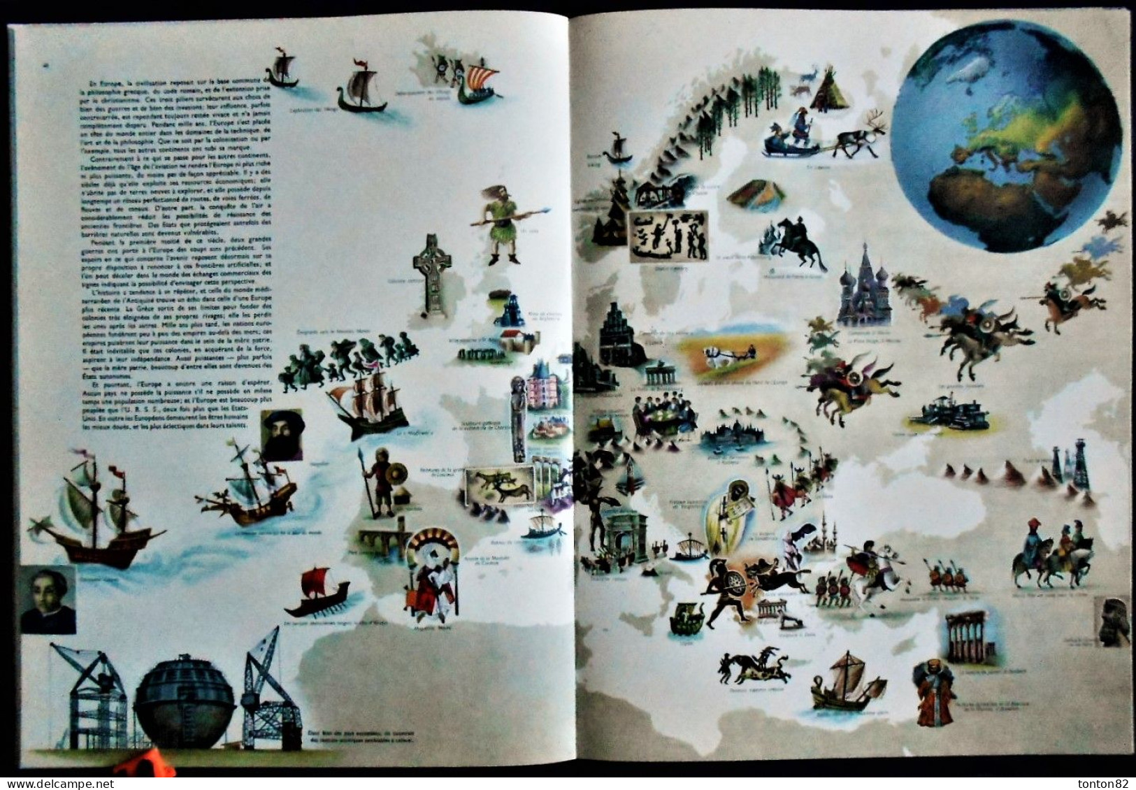 LA TERRE EST RONDE - GRAND ATLAS ILLUSTRÉ - Éditions du Pont Royal - ( 1958 ) .