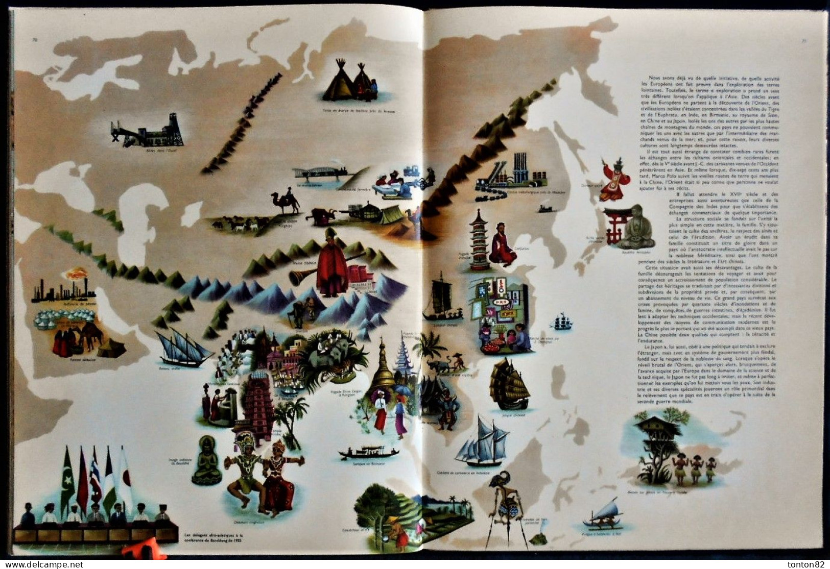 LA TERRE EST RONDE - GRAND ATLAS ILLUSTRÉ - Éditions du Pont Royal - ( 1958 ) .