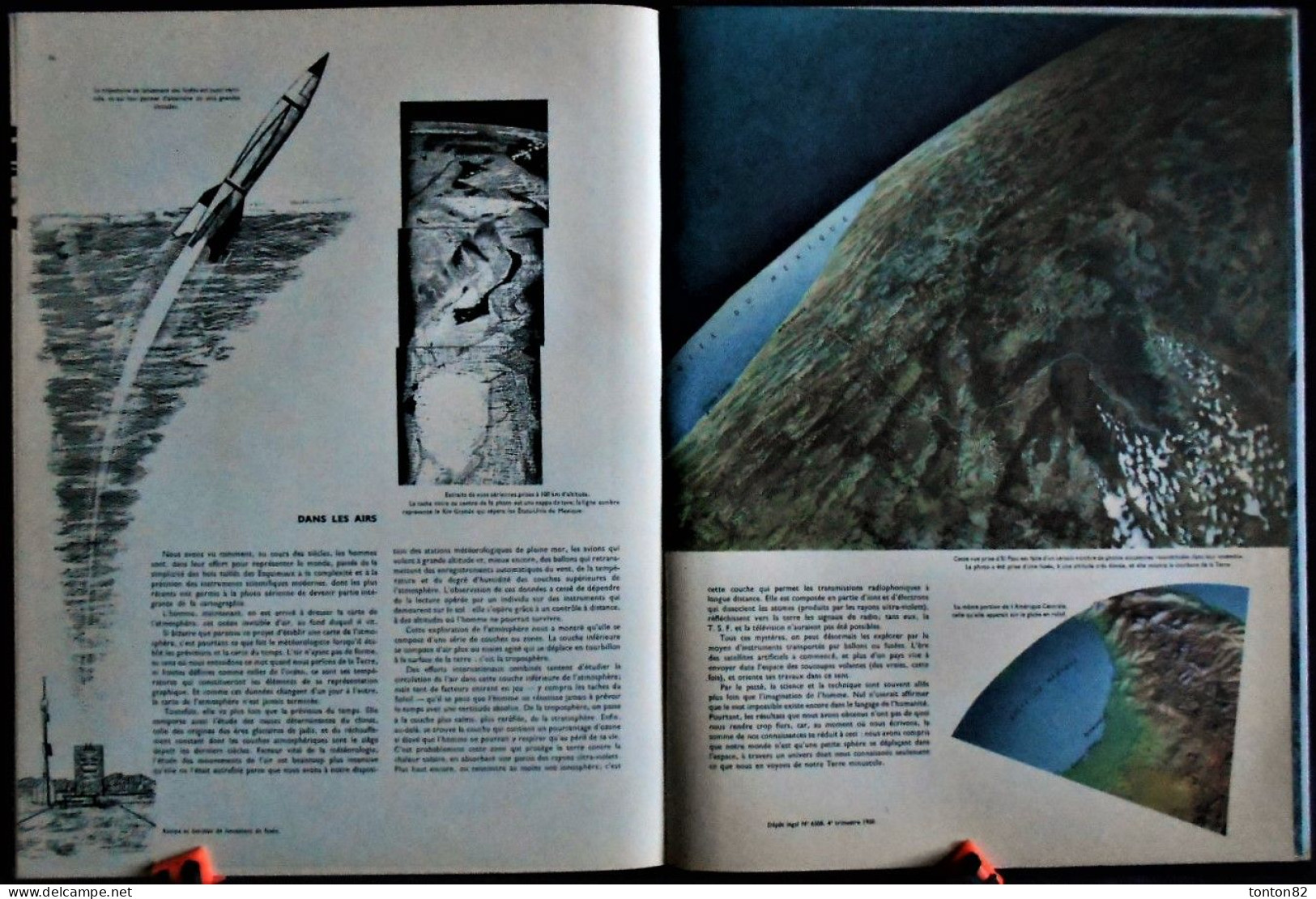 LA TERRE EST RONDE - GRAND ATLAS ILLUSTRÉ - Éditions du Pont Royal - ( 1958 ) .