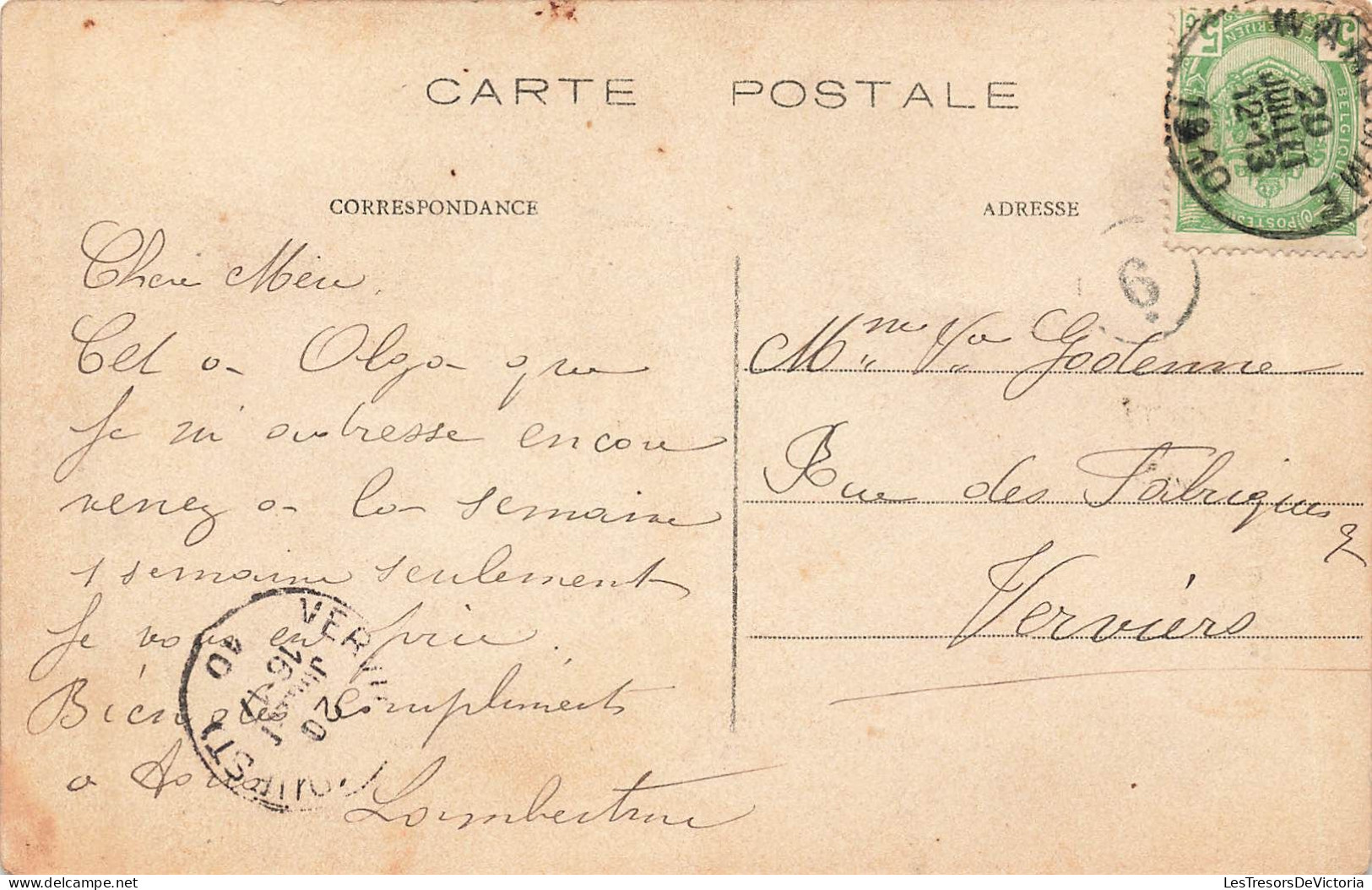 Belgique - Waremme - Rue Neuve - Oblitéré 1910 - Edit. Fern. Jeanne - Carte Postale Ancienne - Waremme