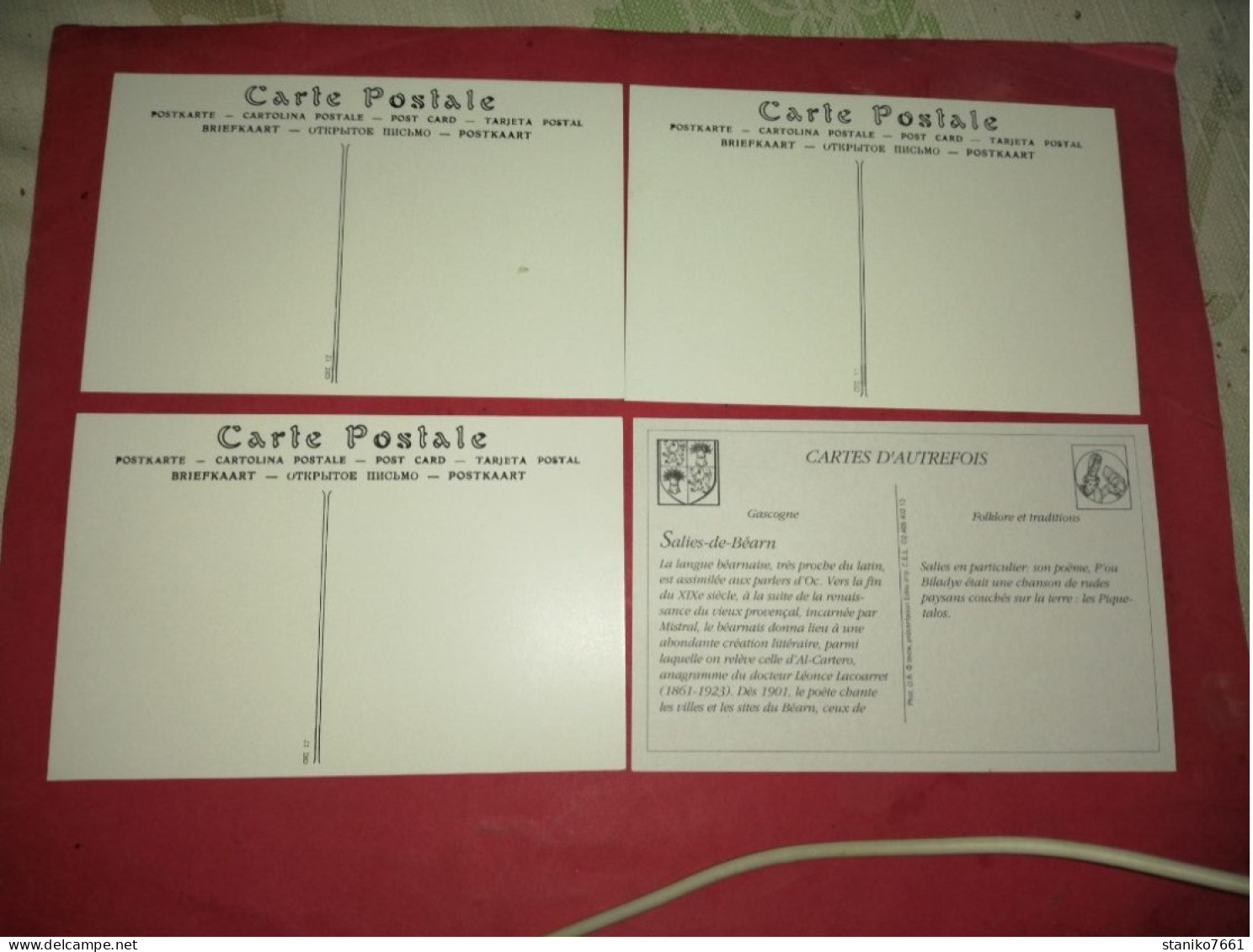4 Carte Postale Foire Limoges En Limousin Aunay Salies De Béarn - Kermissen