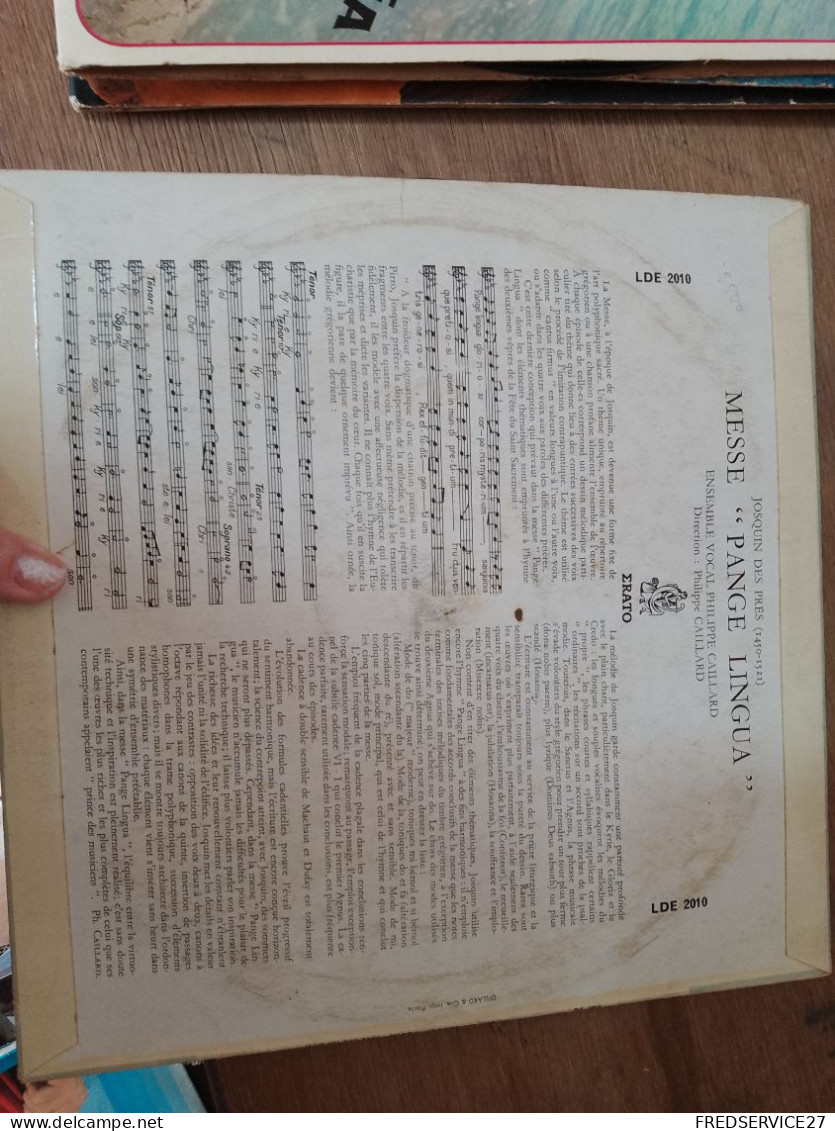 89 //    JOSQUIN DES PRES / MESSE PANGE LINGUA - Gospel & Religiöser Gesang