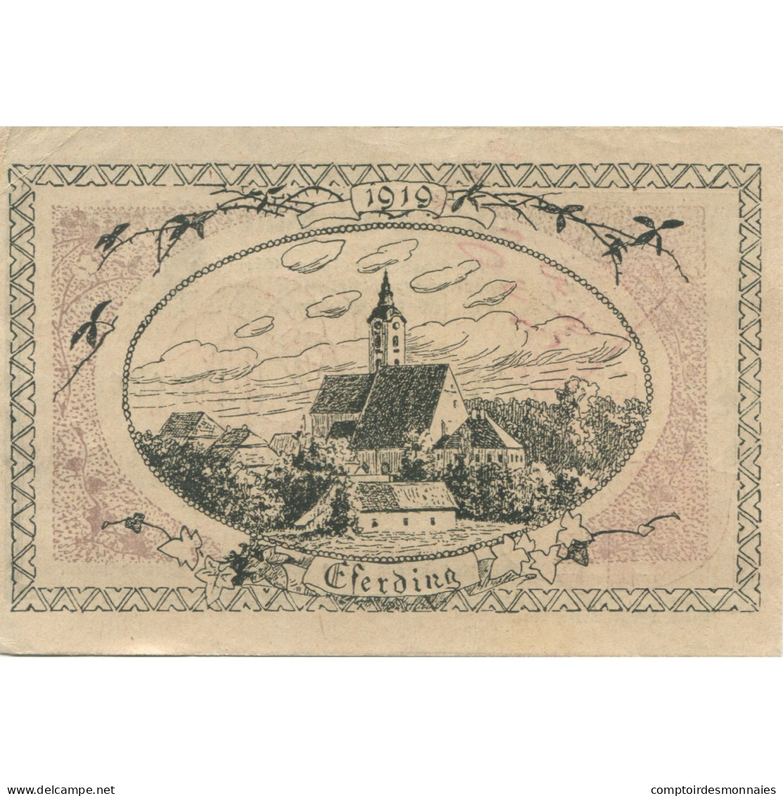 Billet, Autriche, Eferding, 20 Heller, Eglise, 1919, SPL, Mehl:FS 152I - Autriche
