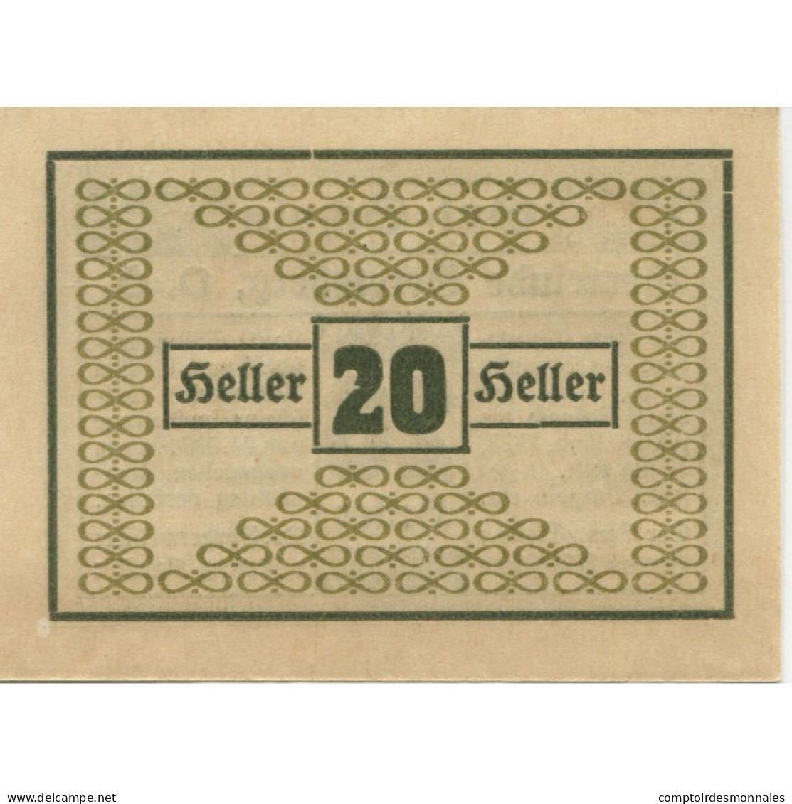 Billet, Autriche, Geretsberg, 20 Heller, Texte 1920-11-30, SPL, Mehl:FS 231a - Autriche