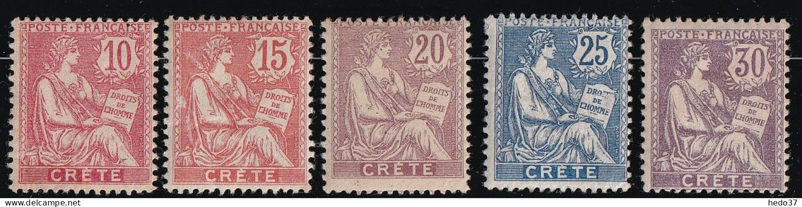 Crète N°6/10 - Neuf * Avec Charnière - TB - Unused Stamps