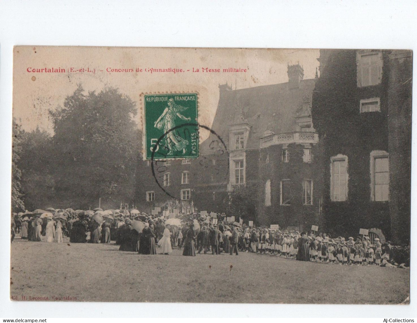 AJC -  Courtalain Concours De Gymnastique La Messe Militaire - Courtalain