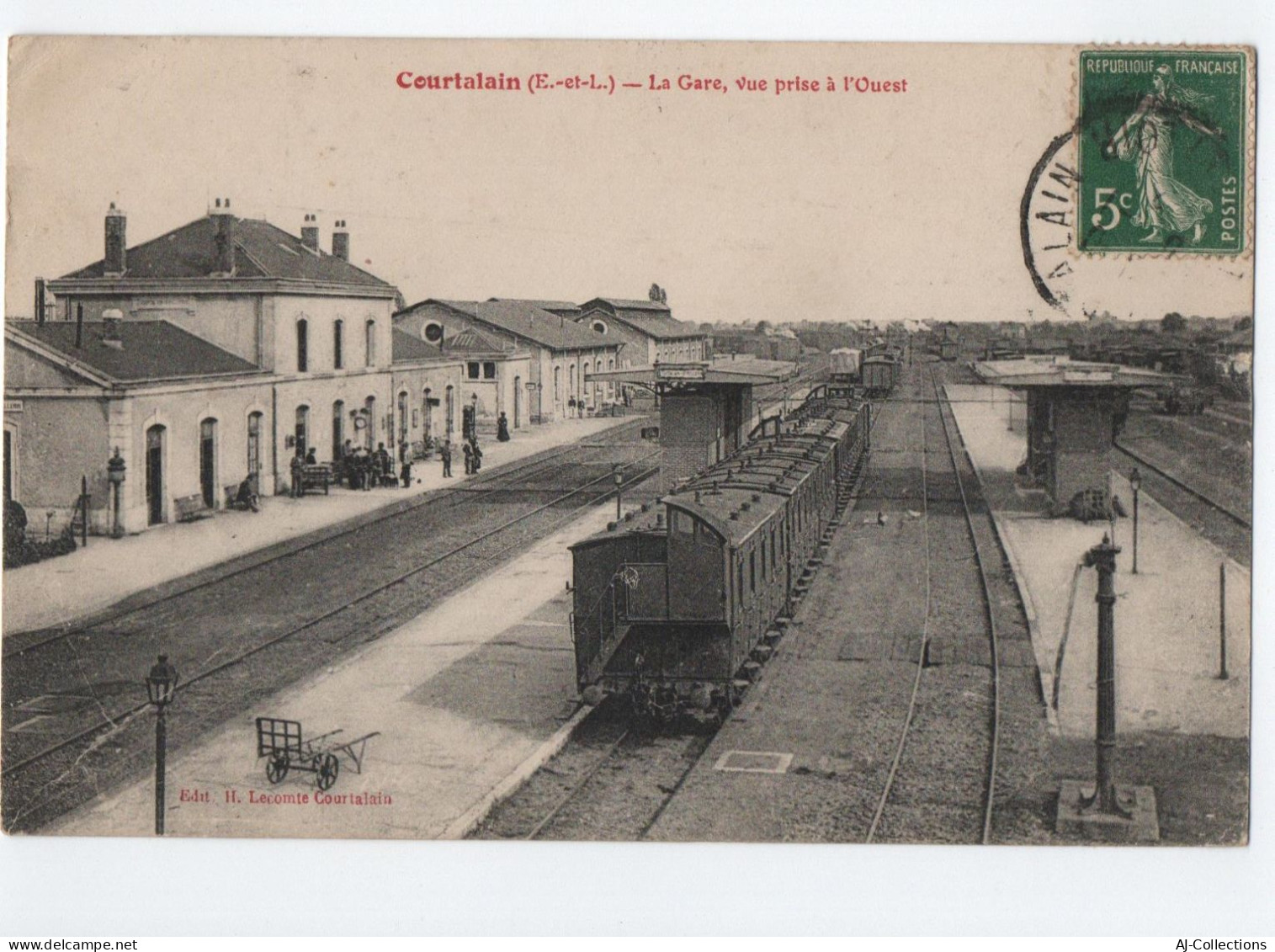 AJC -  Courtalain La Gare Vue Prise à L'ouest - Courtalain