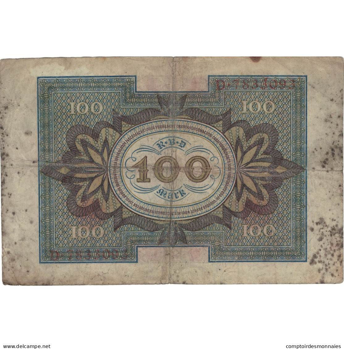 Billet, Allemagne, 100 Mark, 1920-11-01, KM:69b, B+ - 100 Mark