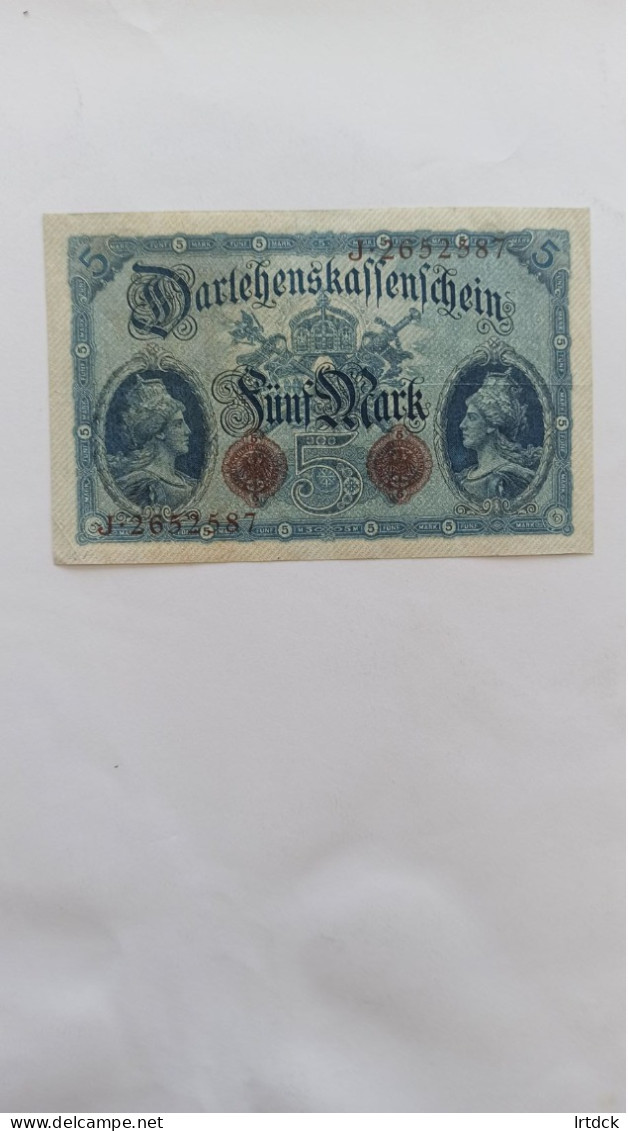 Billet Allemagne 5 Mark 1914 - 5 Mark