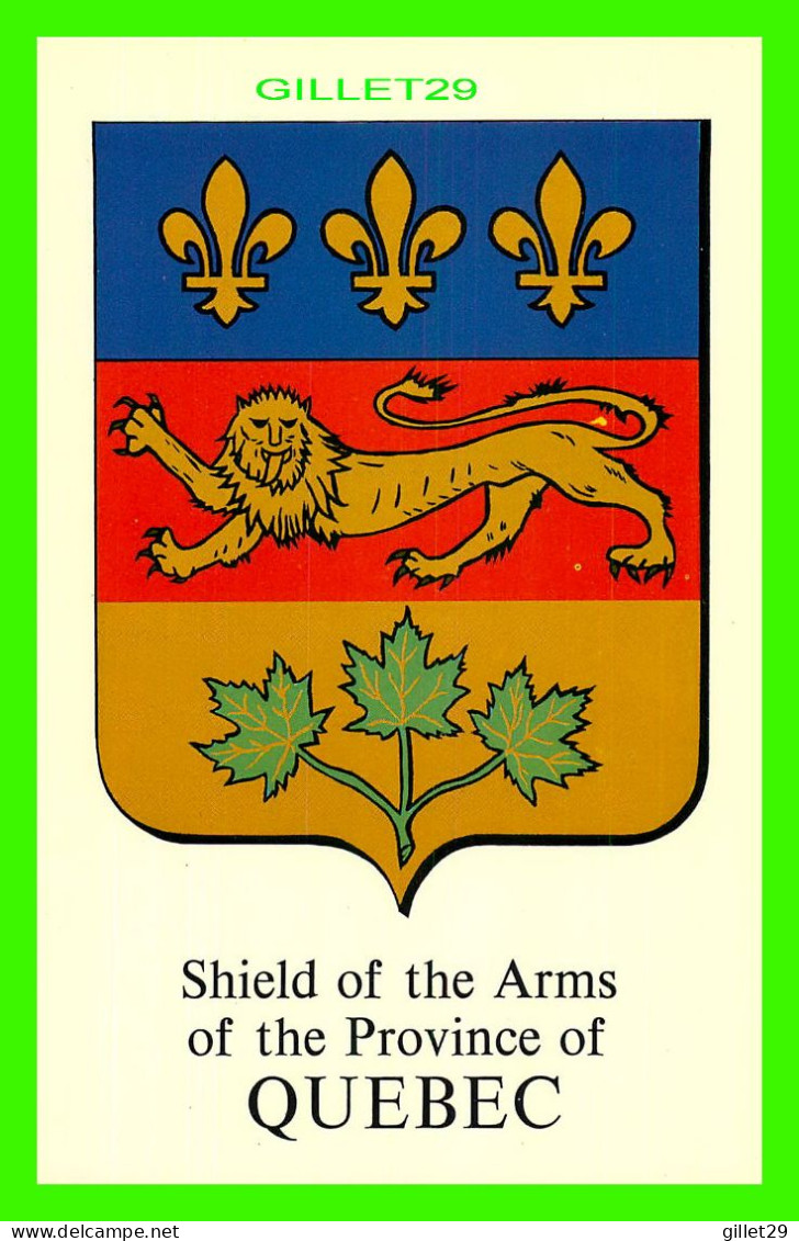 QUÉBEC - SHIELD OF THE ARMS OF THE PROVINCE OF QUEBEC - TRAVELTIME - - Québec - La Cité