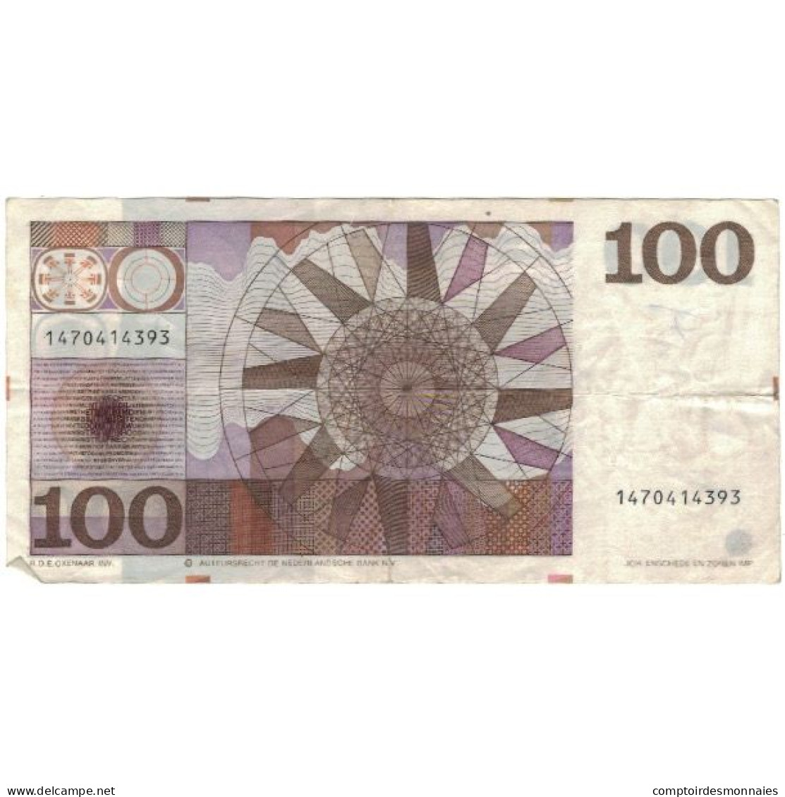 Billet, Pays-Bas, 100 Gulden, 1970, 1970-05-14, TTB - 100 Florín Holandés (gulden)