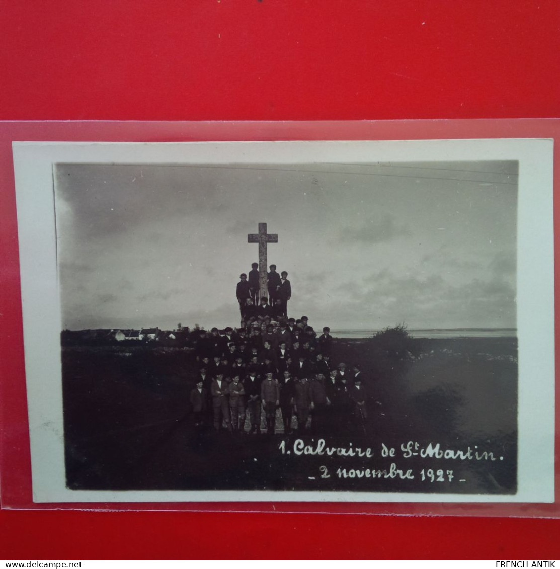 PHOTO CALVAIRE DE ST MARTIN 1927 - Places