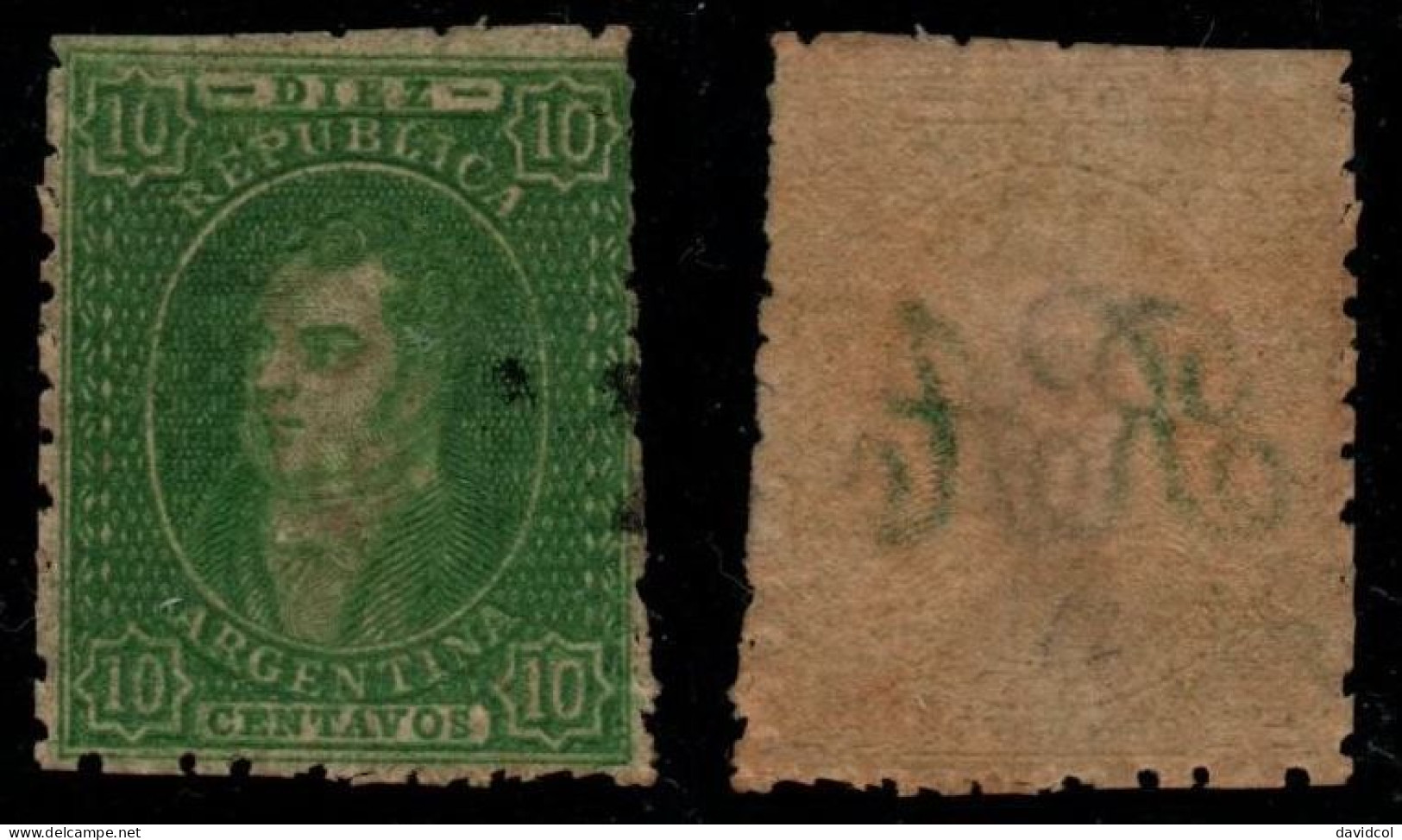 2483C - ARGENTINA - 1864-1867 - SC#: 12 - USED - SOLD AS IS - Gebraucht