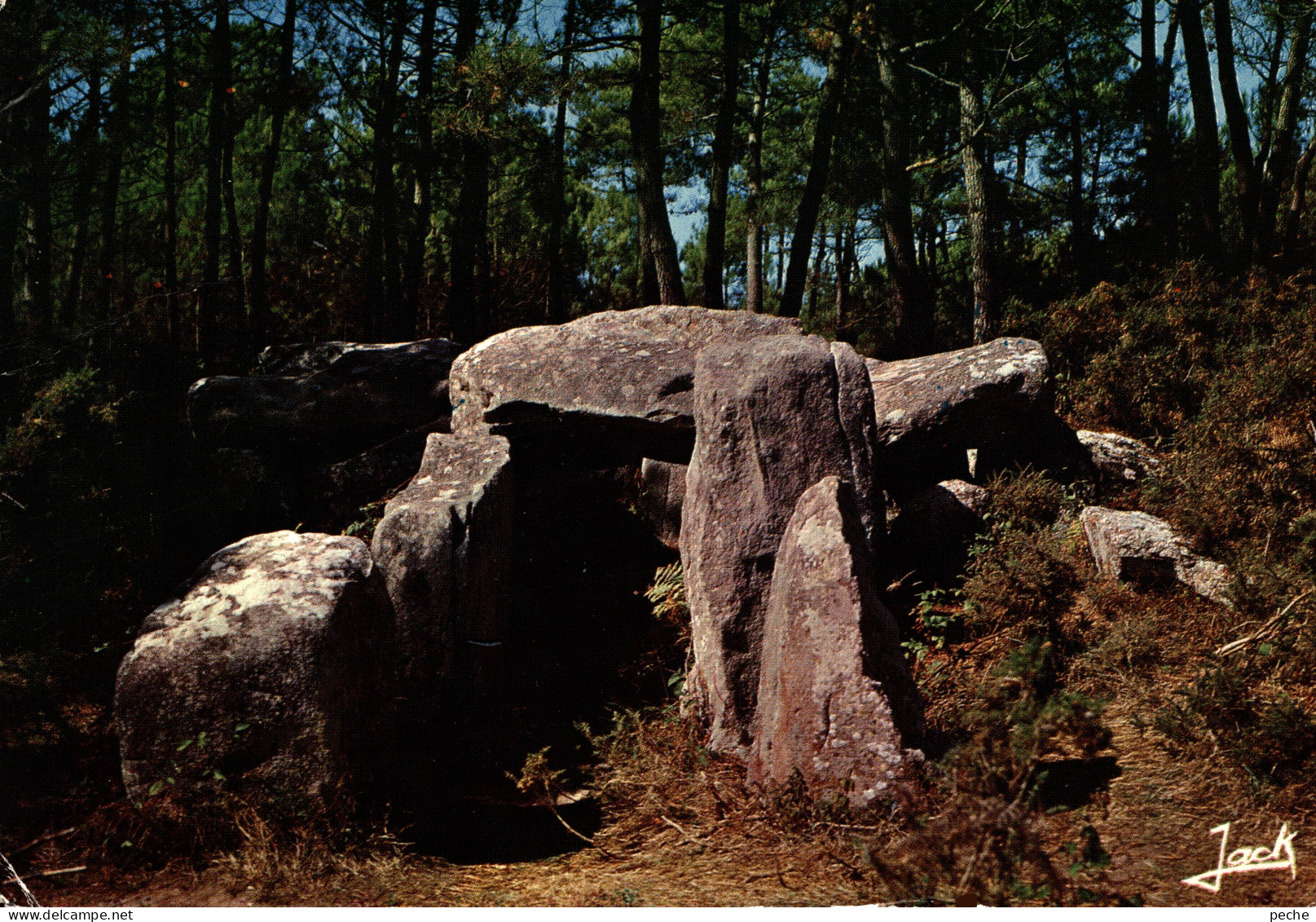 N°103203 -cpsm Carnac -dolmen Du Mané Croch- - Douane