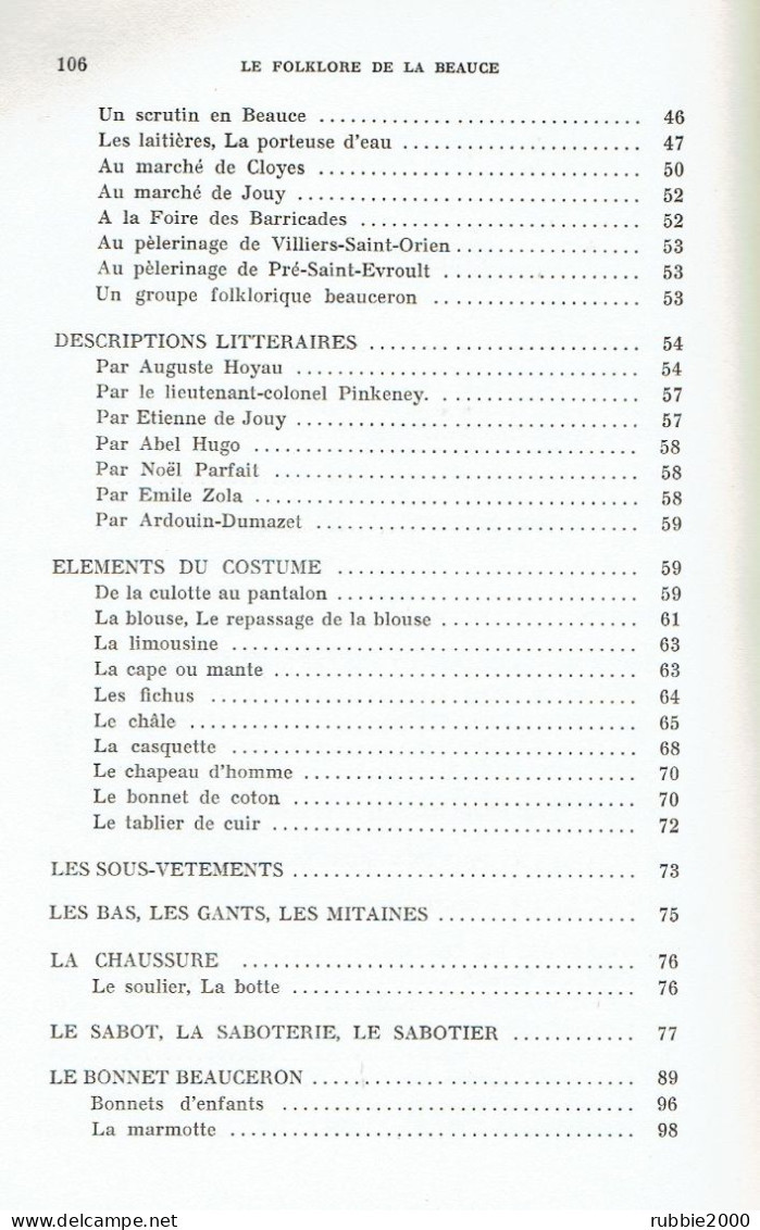 FOLKLORE DE LA BEAUCE 1975 COSTUME TRADITIONNEL PAR MARCEL ROBILLARD TAILLEUR COUTURIERE BONNET SABOT SABOTIER - Libros