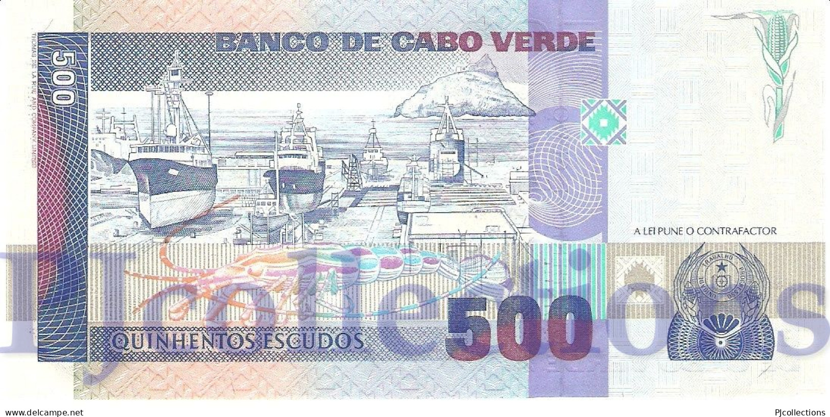 CAPE VERDE 500 ESCUDOS 1989 PICK 59a UNC - Cap Vert