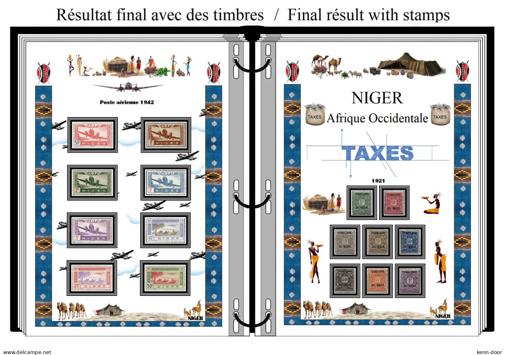 Albums de timbres à imprimer   NIGER