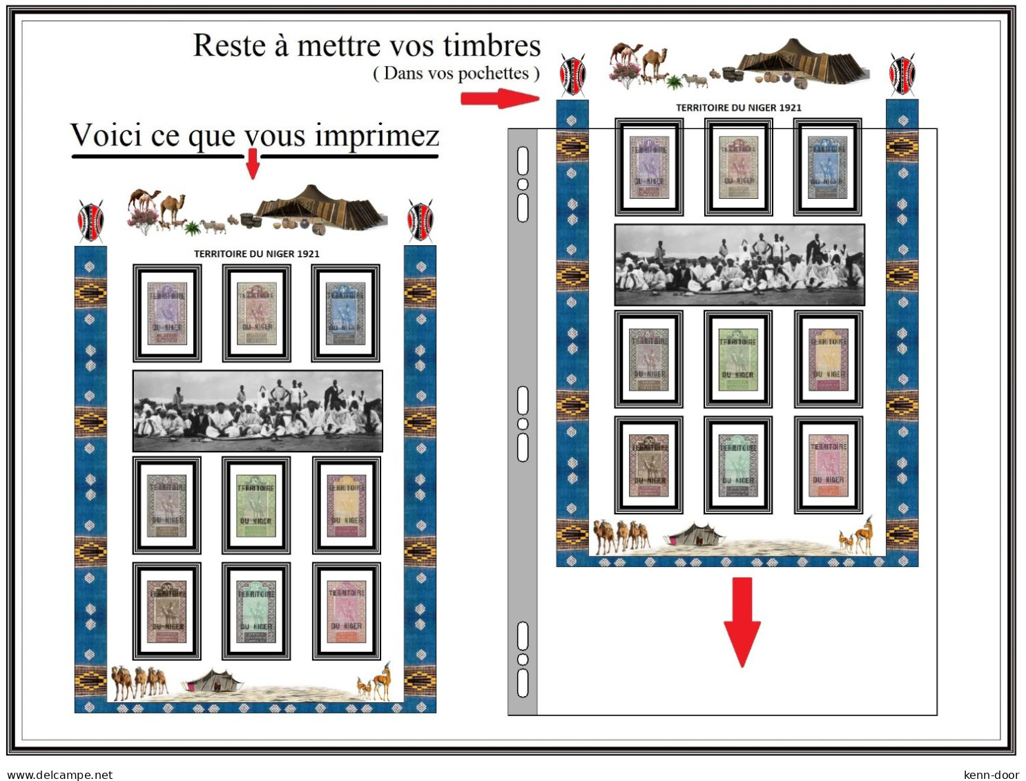 Albums de timbres à imprimer   NIGER