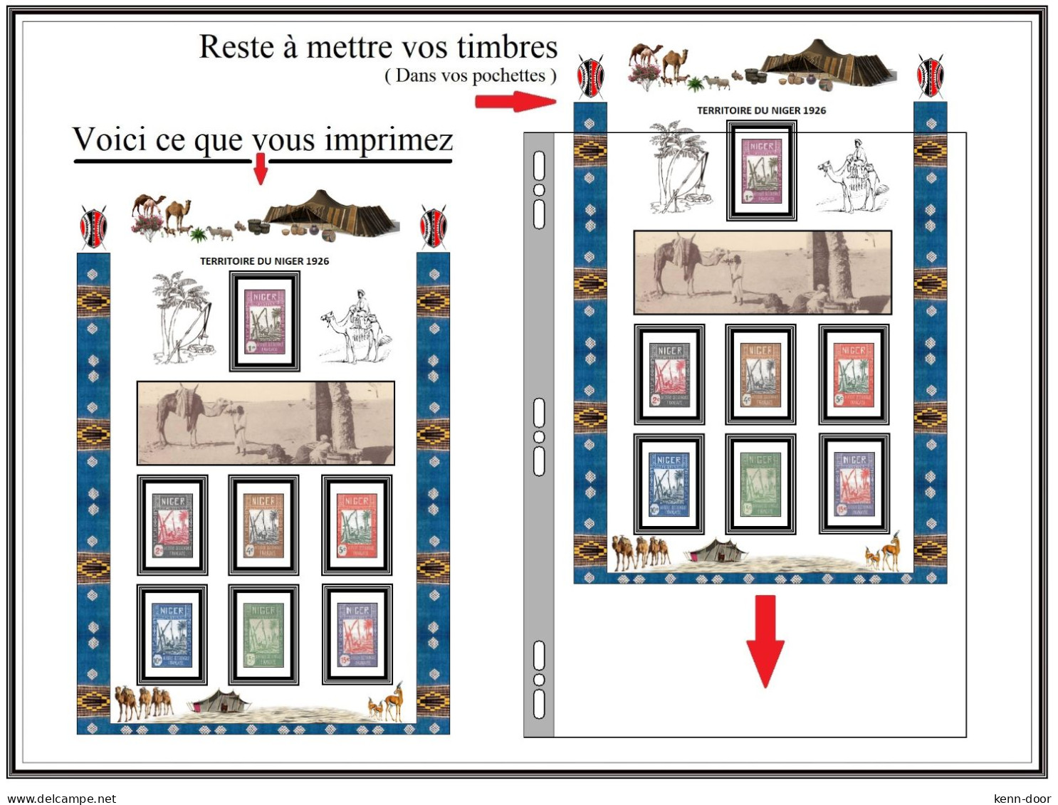 Albums de timbres à imprimer   NIGER