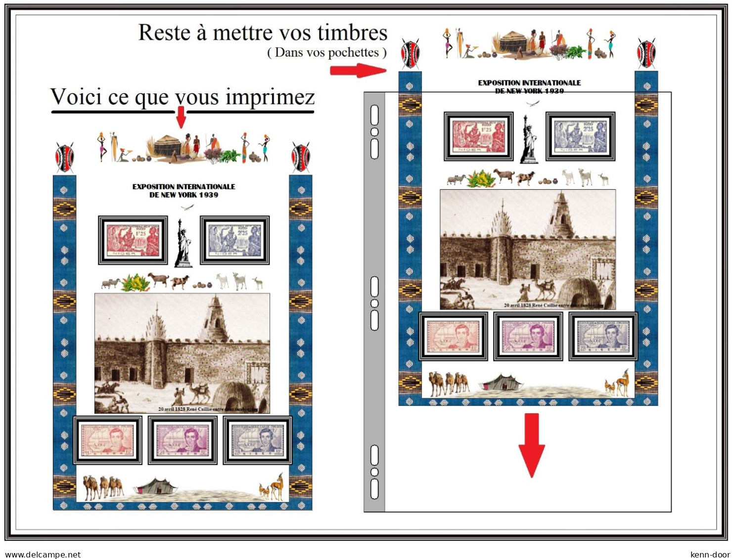 Albums de timbres à imprimer   NIGER