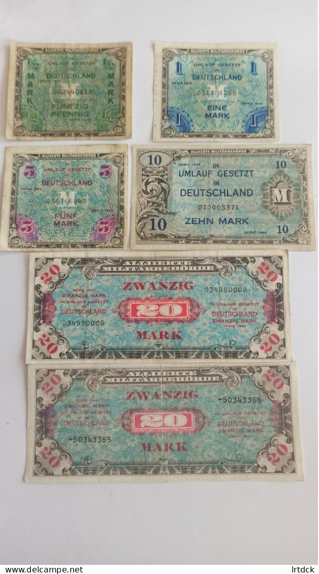 Billets Allemagne Série 1944 - Sammlungen