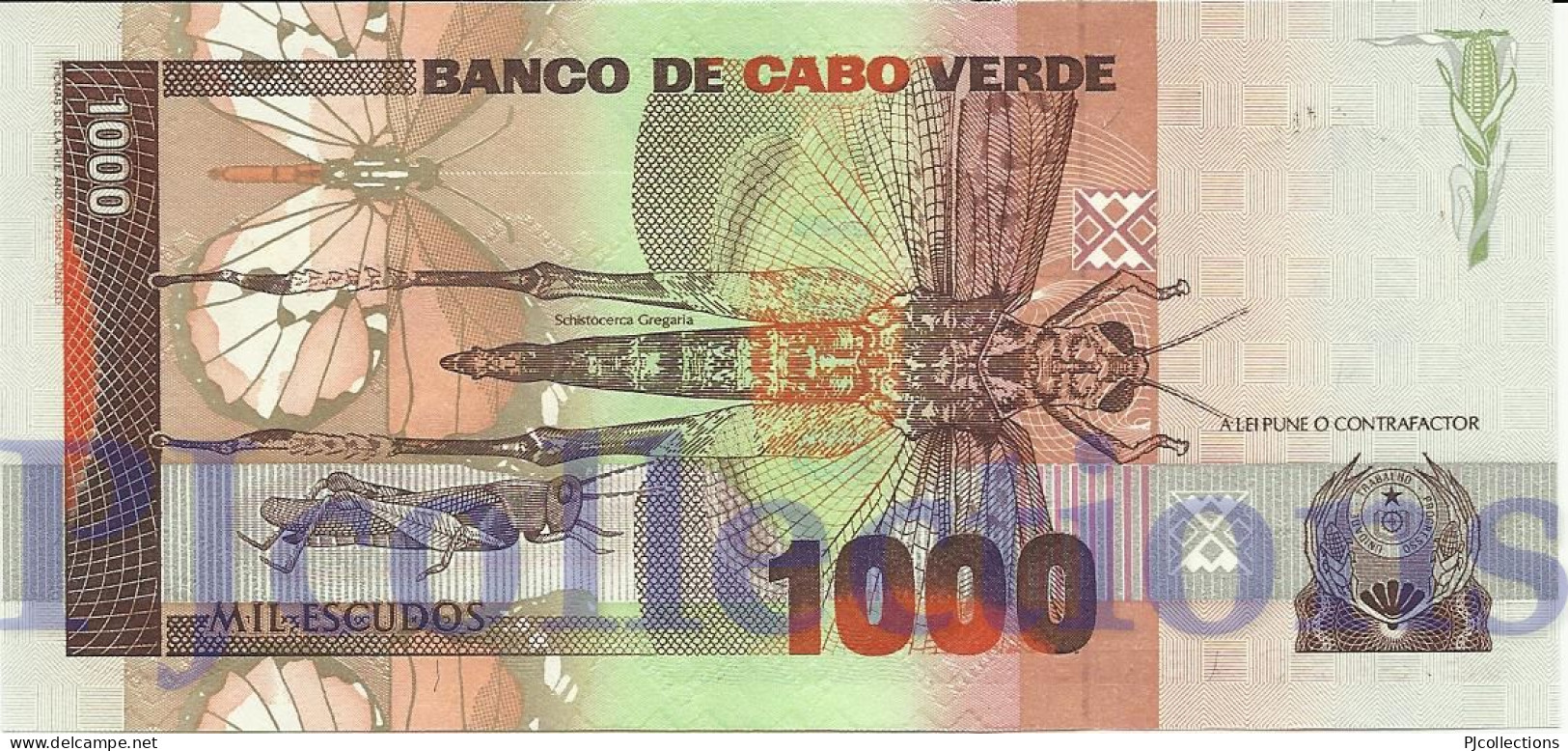 CAPE VERDE 1000 ESCUDOS 1989 PICK 60a UNC - Kaapverdische Eilanden