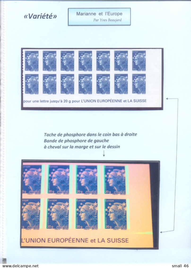 Marianne De Beaujard - Valeur Permanente 20 Grammes  Europe -  Autocollant - Unused Stamps