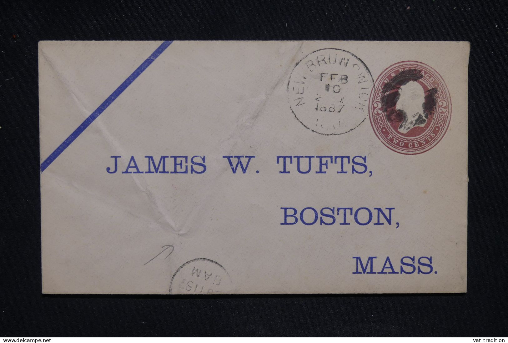 ETATS UNIS - Entier Postal De New Brunswick Pour Boston En 1887 - L 142979 - ...-1900