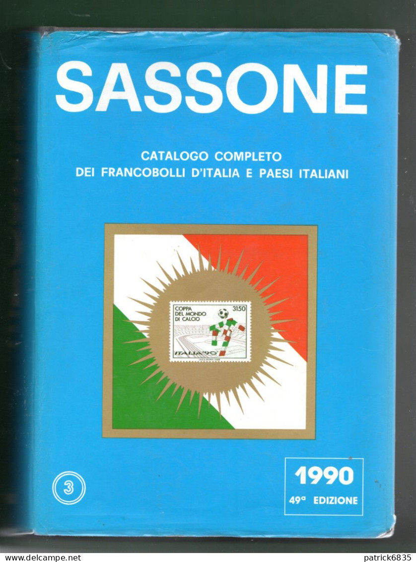 Catalogo Sassone - Francobolli D'Italia E Paesi Italiani, Vol. 3° 1990, .  VEDI DESCRIZIONE - Italië