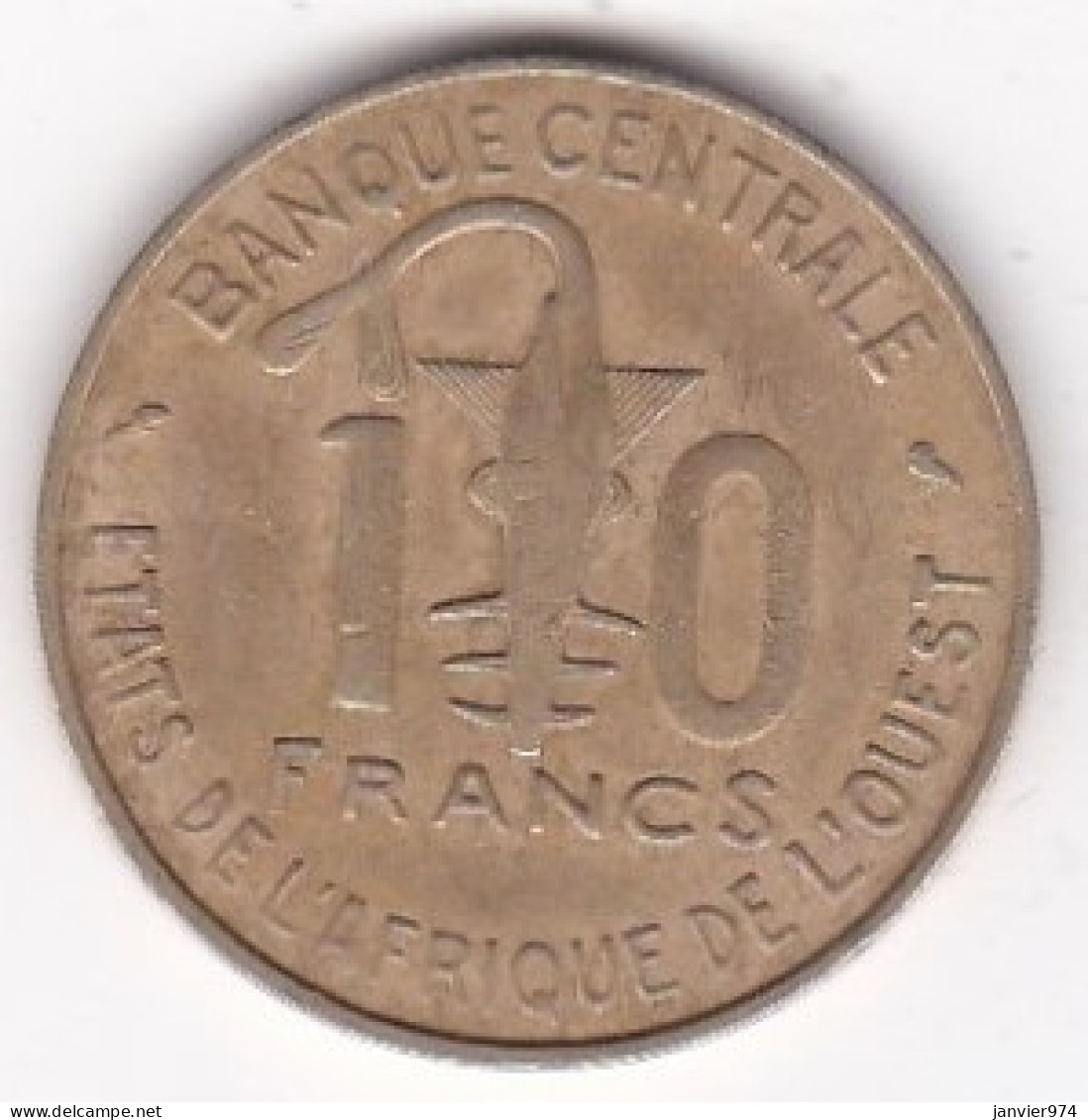 États De L'Afrique De L'Ouest 10 Francs 1971 , En Bronze Nickel Aluminium, KM# 1a - Sonstige – Afrika