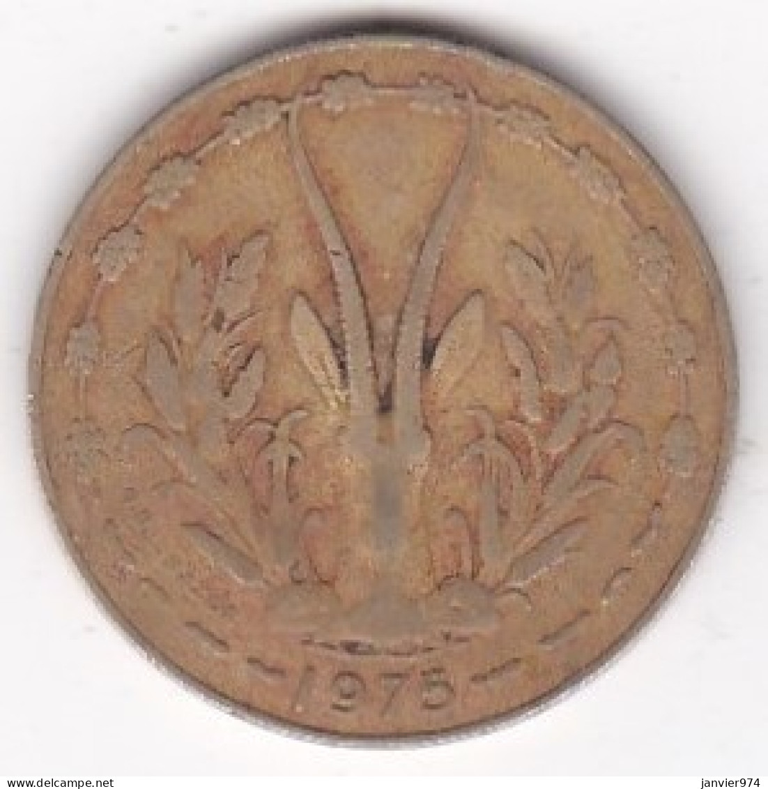 États De L'Afrique De L'Ouest 10 Francs 1975 , En Bronze Nickel Aluminium, KM# 1a - Sonstige – Afrika