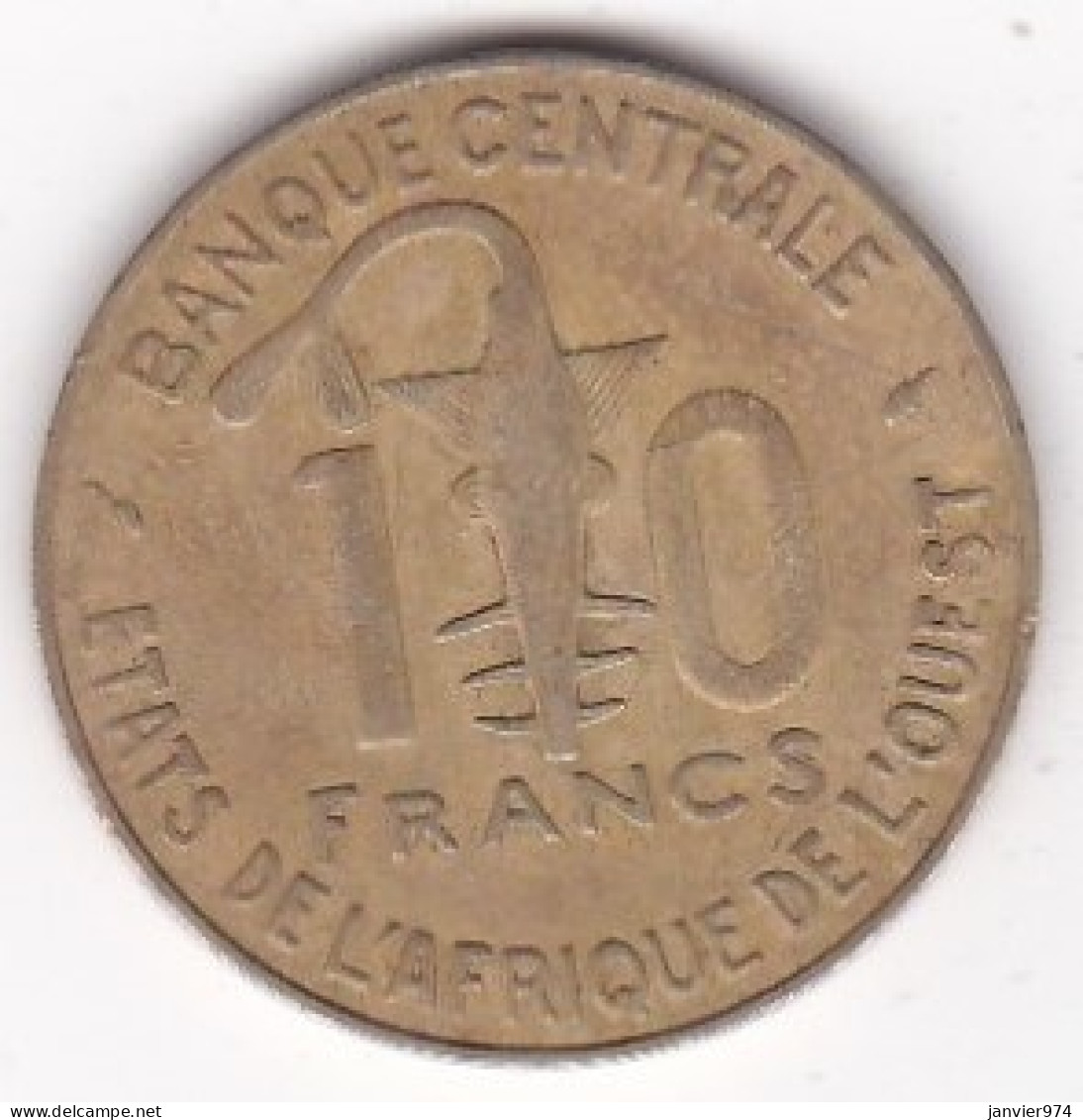 États De L'Afrique De L'Ouest 10 Francs 1977 , En Bronze Nickel Aluminium, KM# 1a - Other - Africa