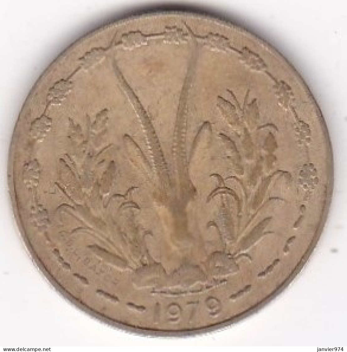 États De L'Afrique De L'Ouest 10 Francs 1979 , En Bronze Nickel Aluminium, KM# 1a - Autres – Afrique