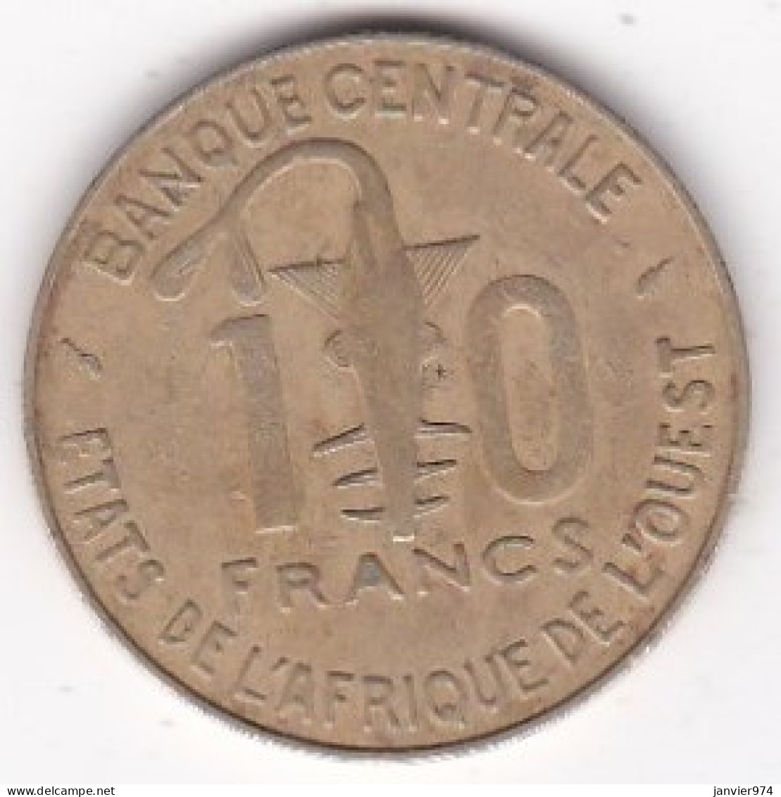 États De L'Afrique De L'Ouest 10 Francs 1979 , En Bronze Nickel Aluminium, KM# 1a - Andere - Afrika