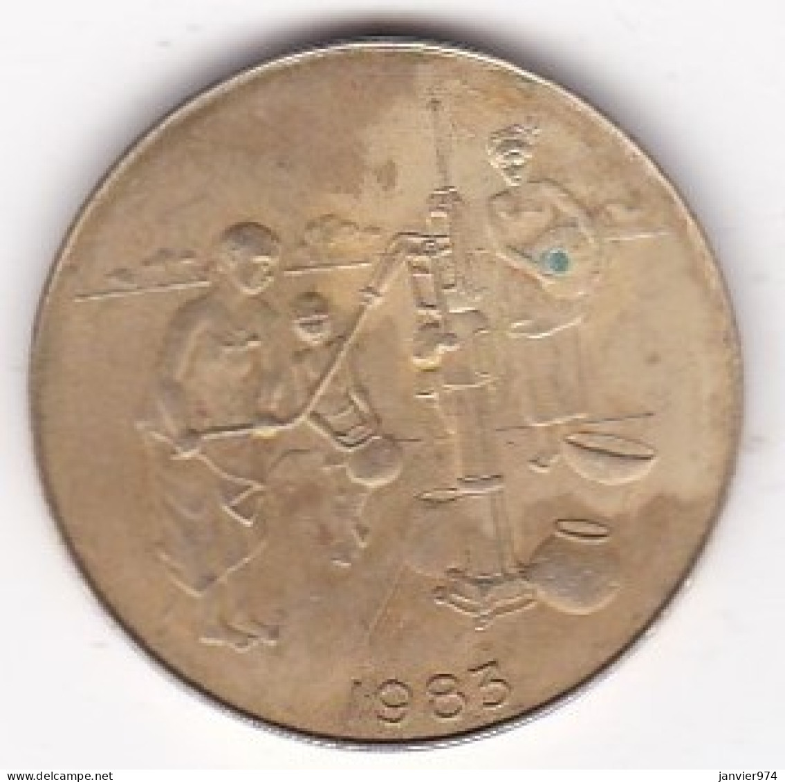 États De L'Afrique De L'Ouest 10 Francs 1983 FAO , En Bronze Aluminium, KM# 10 - Otros – Africa