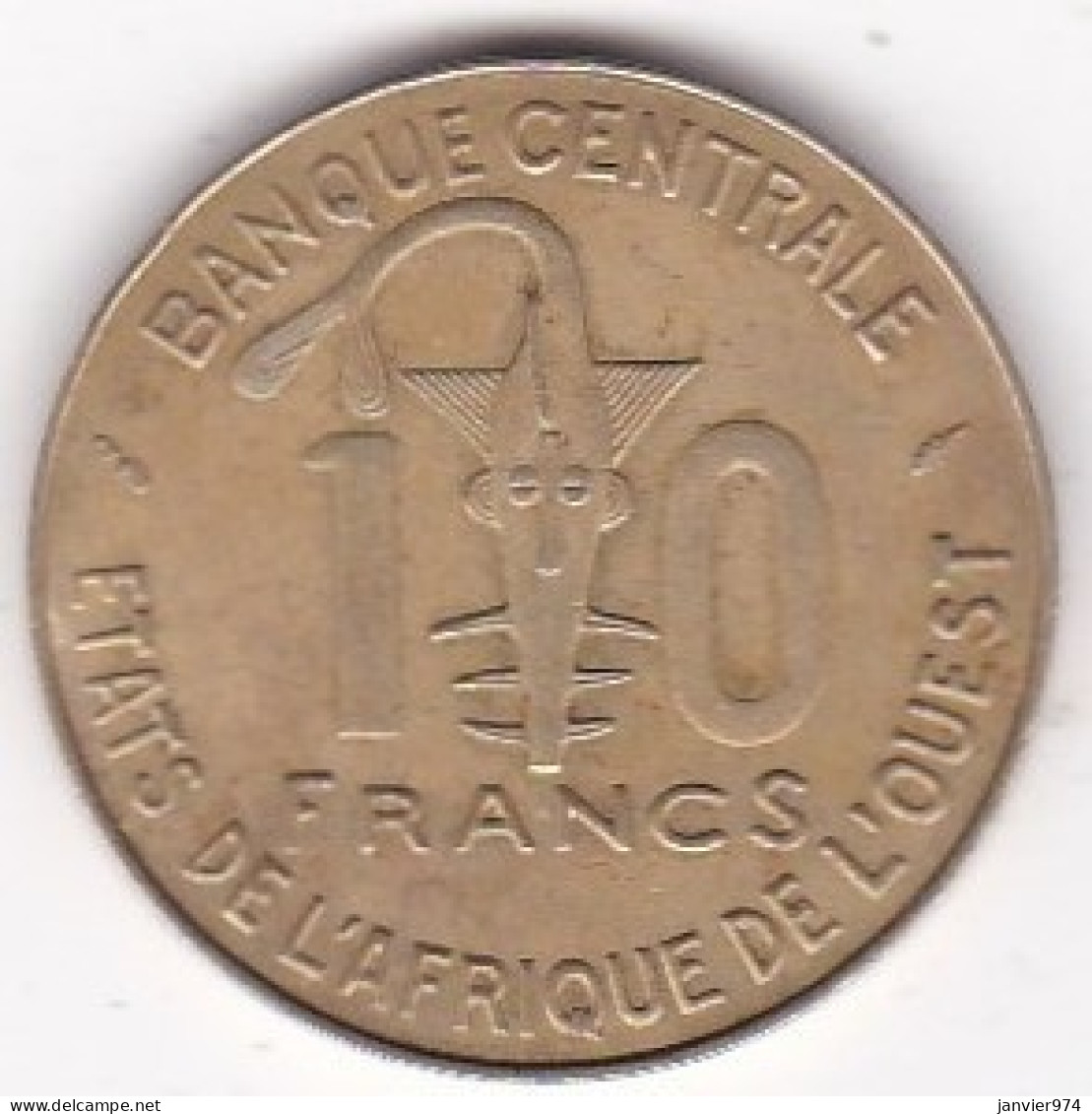 États De L'Afrique De L'Ouest 10 Francs 1983 FAO , En Bronze Aluminium, KM# 10 - Autres – Afrique