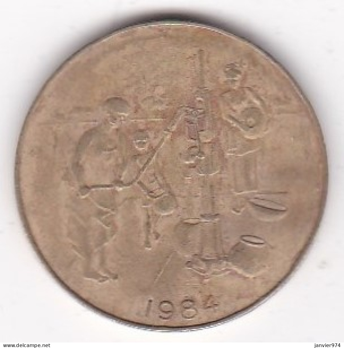 États De L'Afrique De L'Ouest 10 Francs 1984 FAO , En Bronze Aluminium, KM# 10 - Autres – Afrique