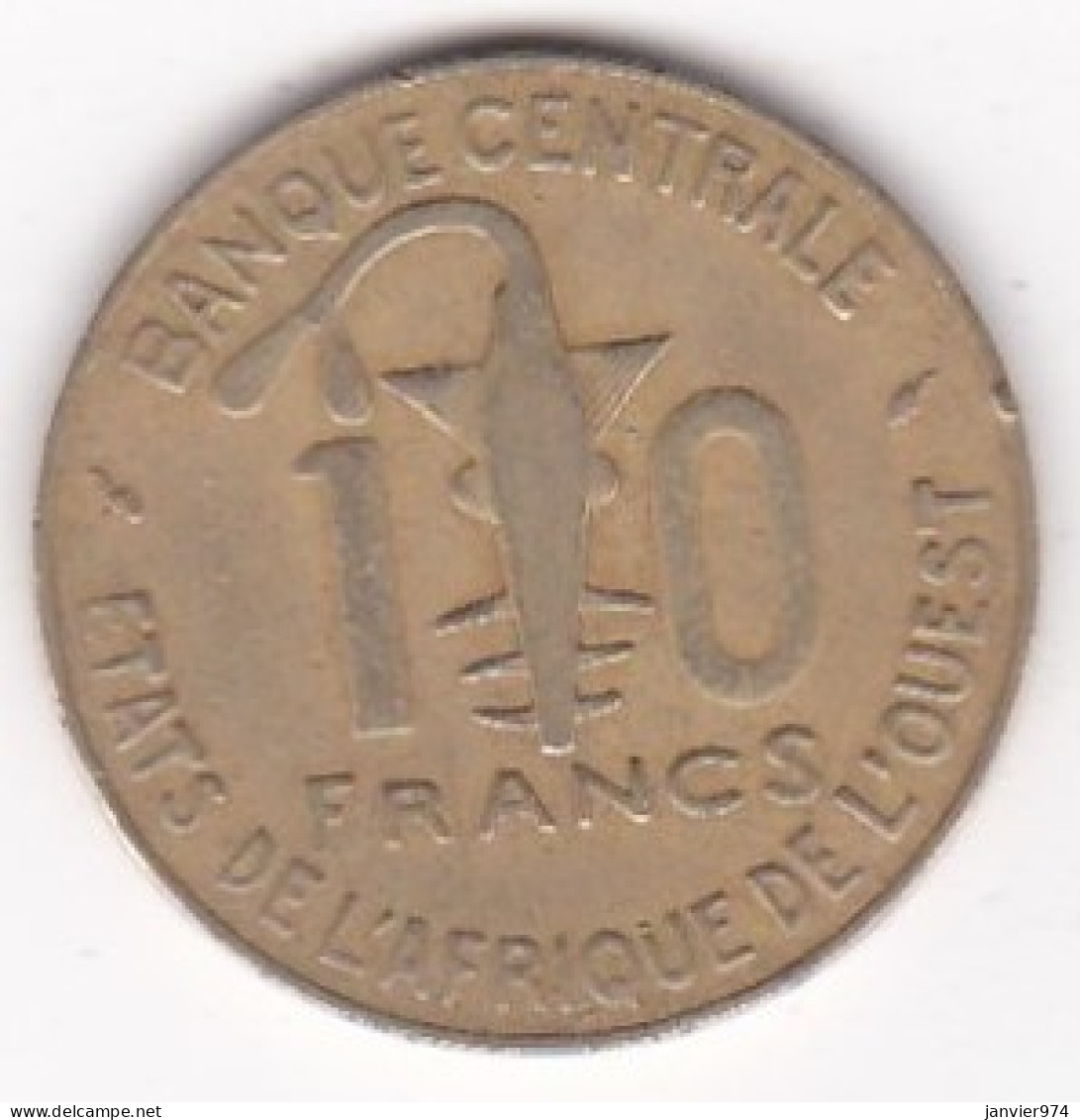 États De L'Afrique De L'Ouest 10 Francs 1985 FAO , En Bronze Aluminium, KM# 10 - Sonstige – Afrika