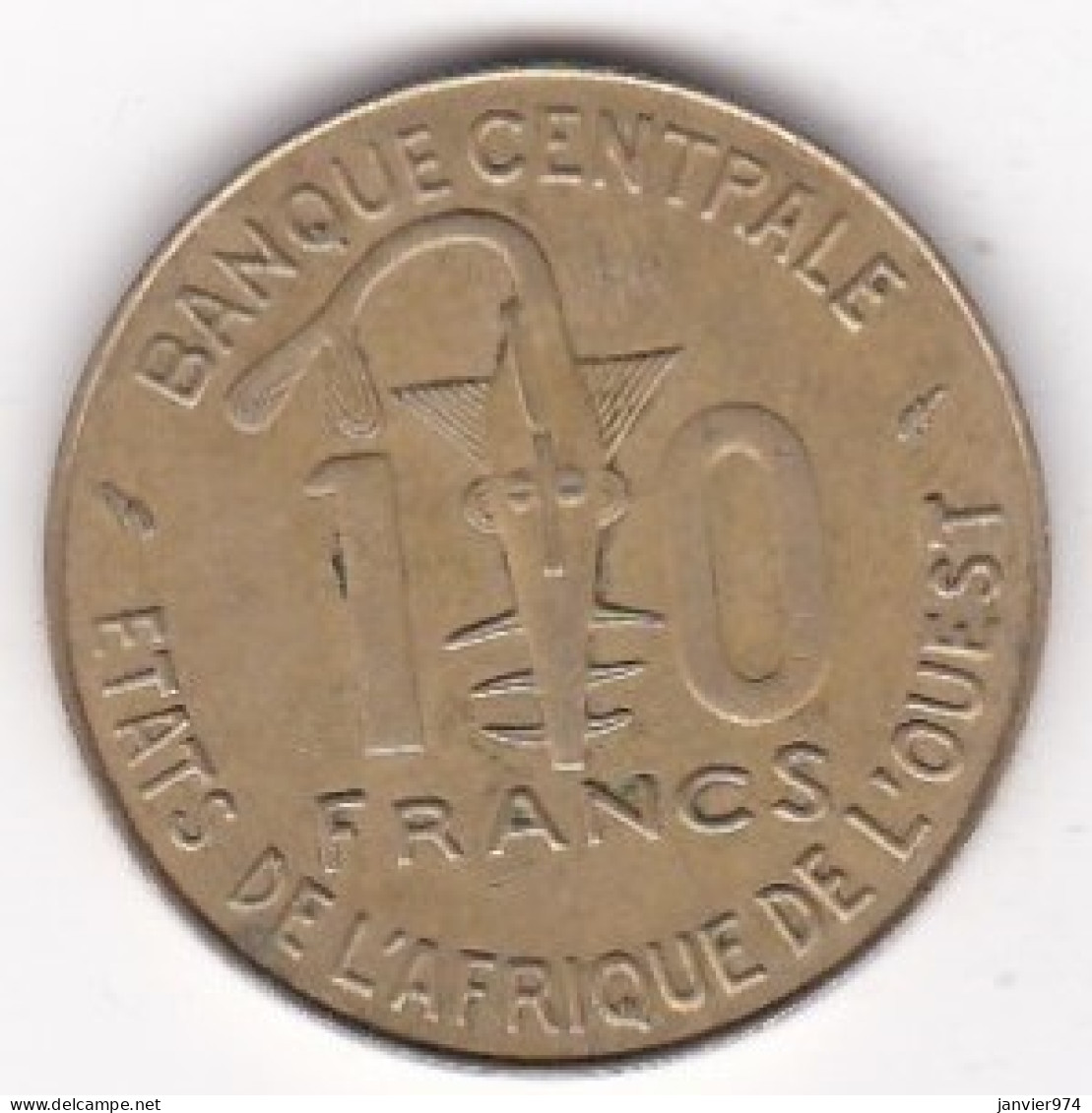 États De L'Afrique De L'Ouest 10 Francs 1986 FAO , En Bronze Aluminium, KM# 10 - Sonstige – Afrika